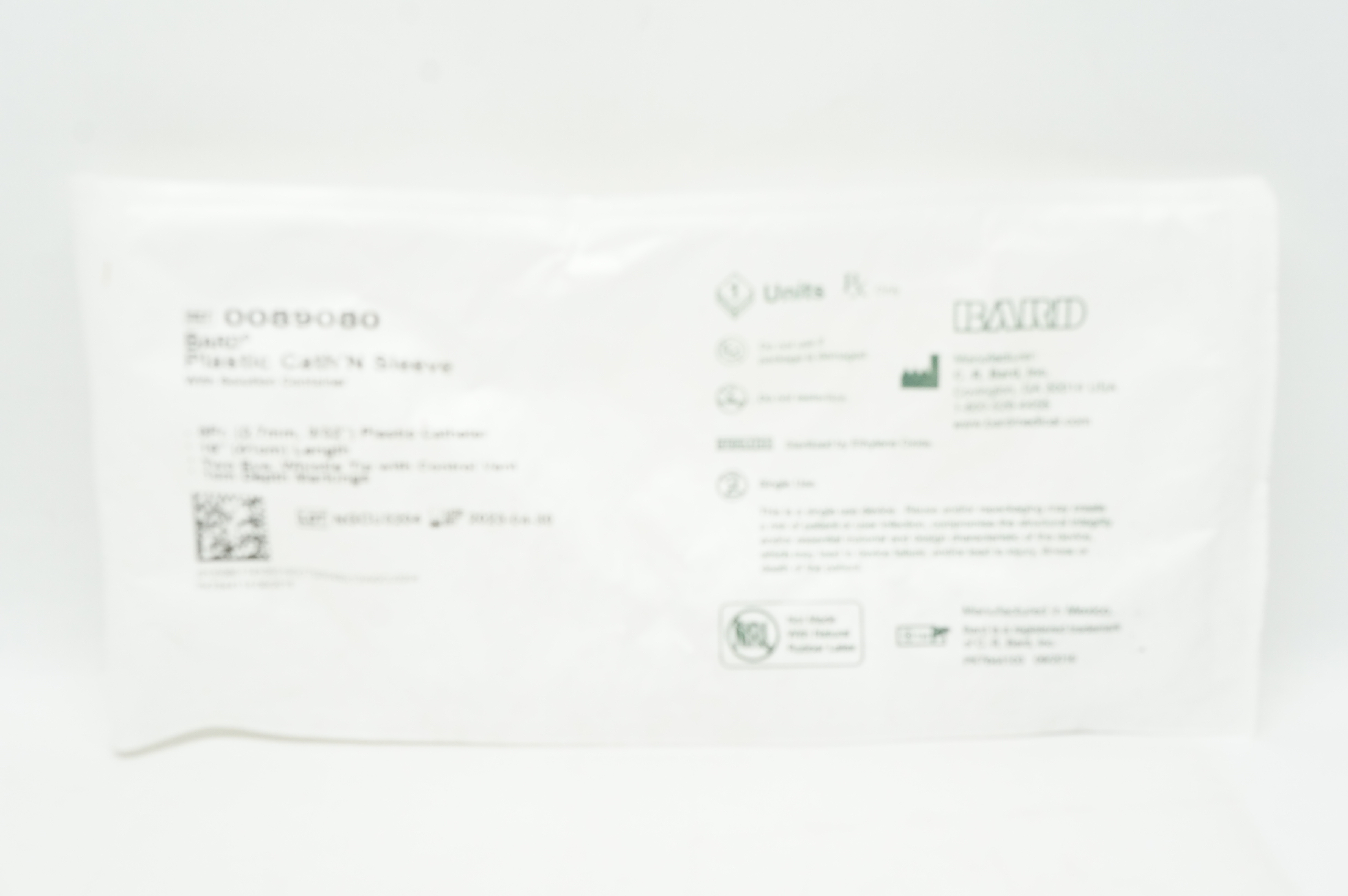 Bard 0089080 Plastic Cath'N Sleeve With Solution Container 8Fr x 16inch x 1cm (x)
