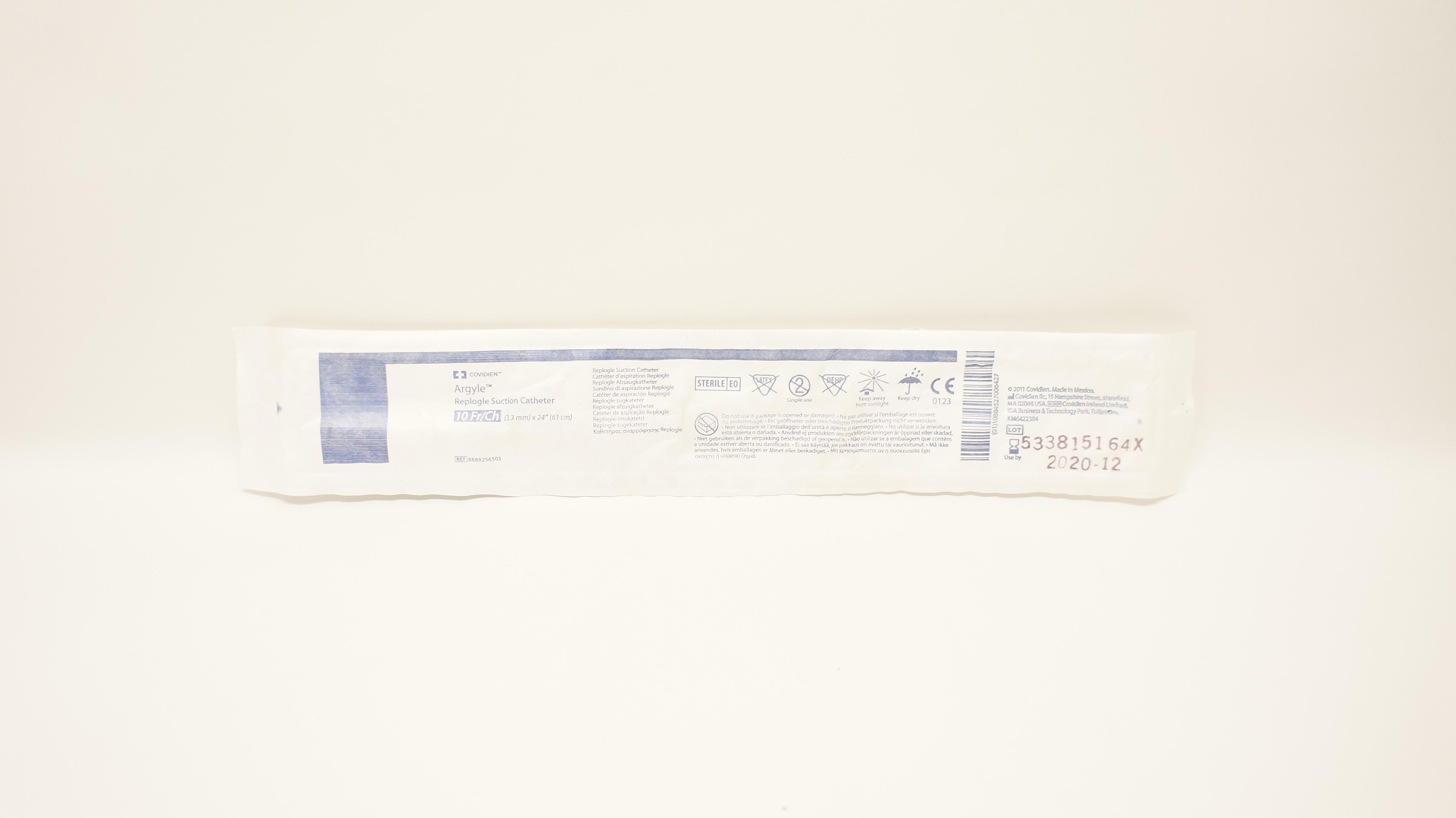 Covidien 8888256503 Argyle Replogle Suction Cath. 10Fr/Ch x 24inch (x)