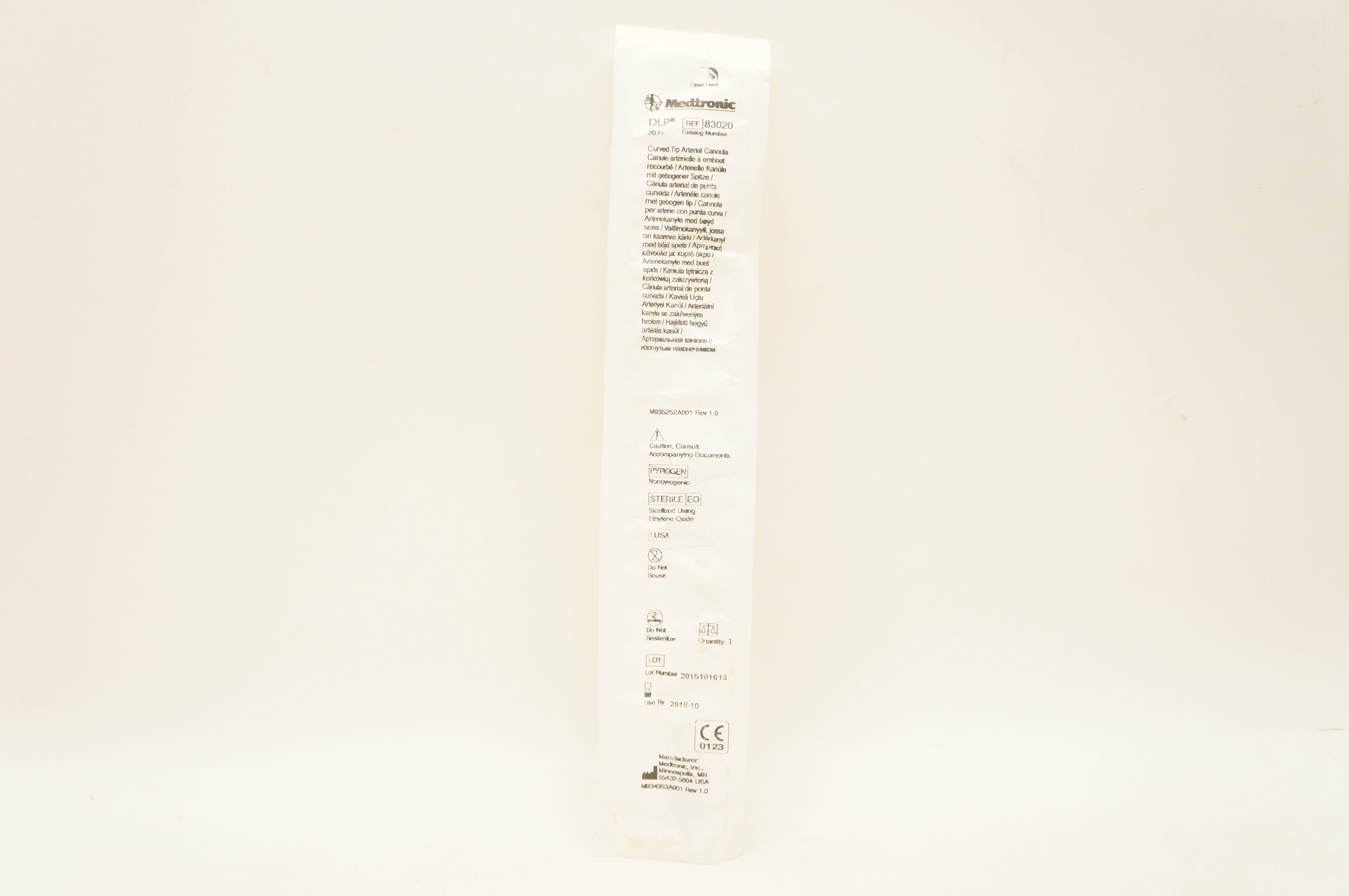 Medtronic 83020 DLP Curved Tip Arterial Cannula (x)