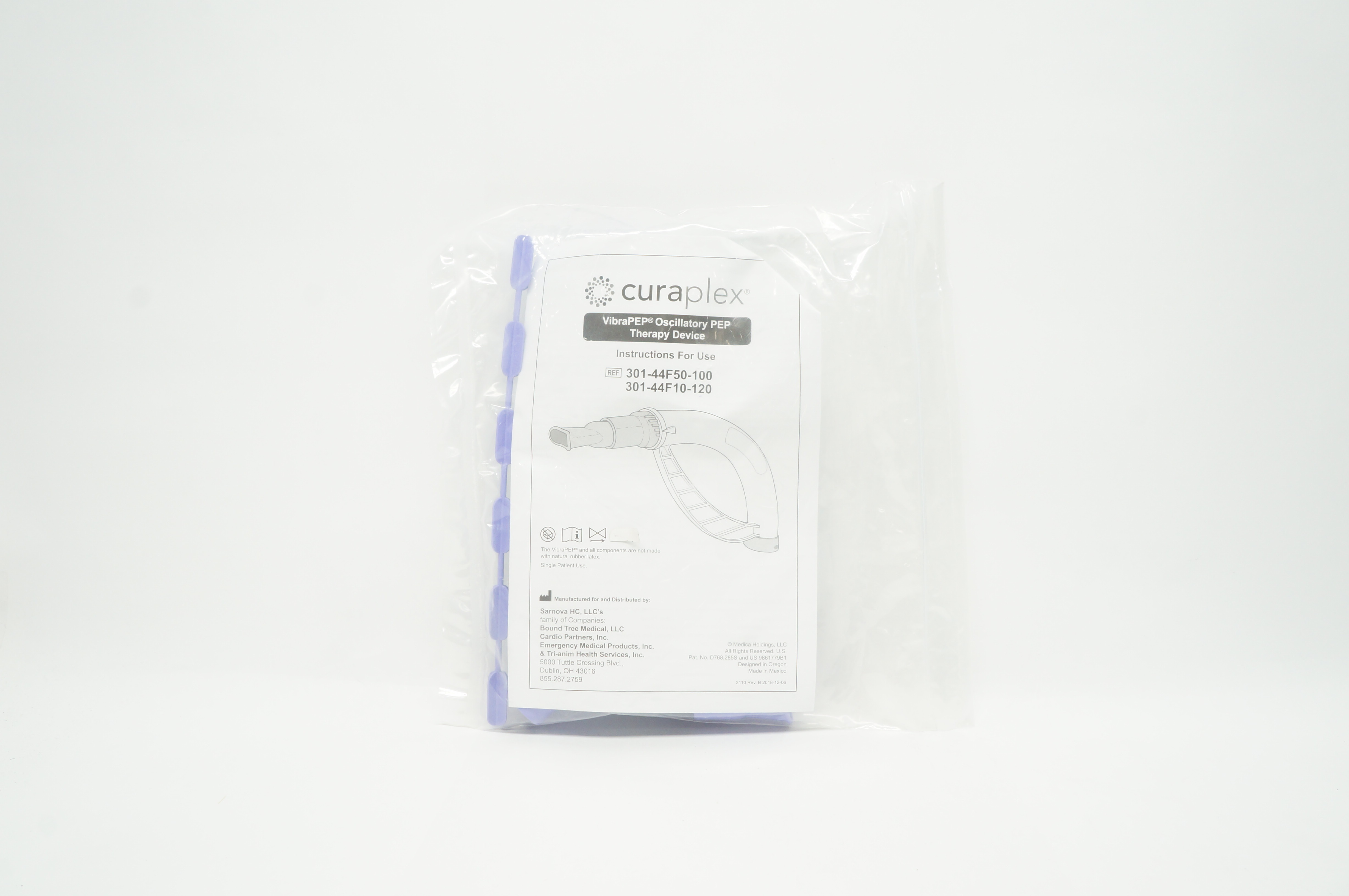 Curaplex 301-44F50-100 VibraPEP Oscillatory PEP Therapy Device