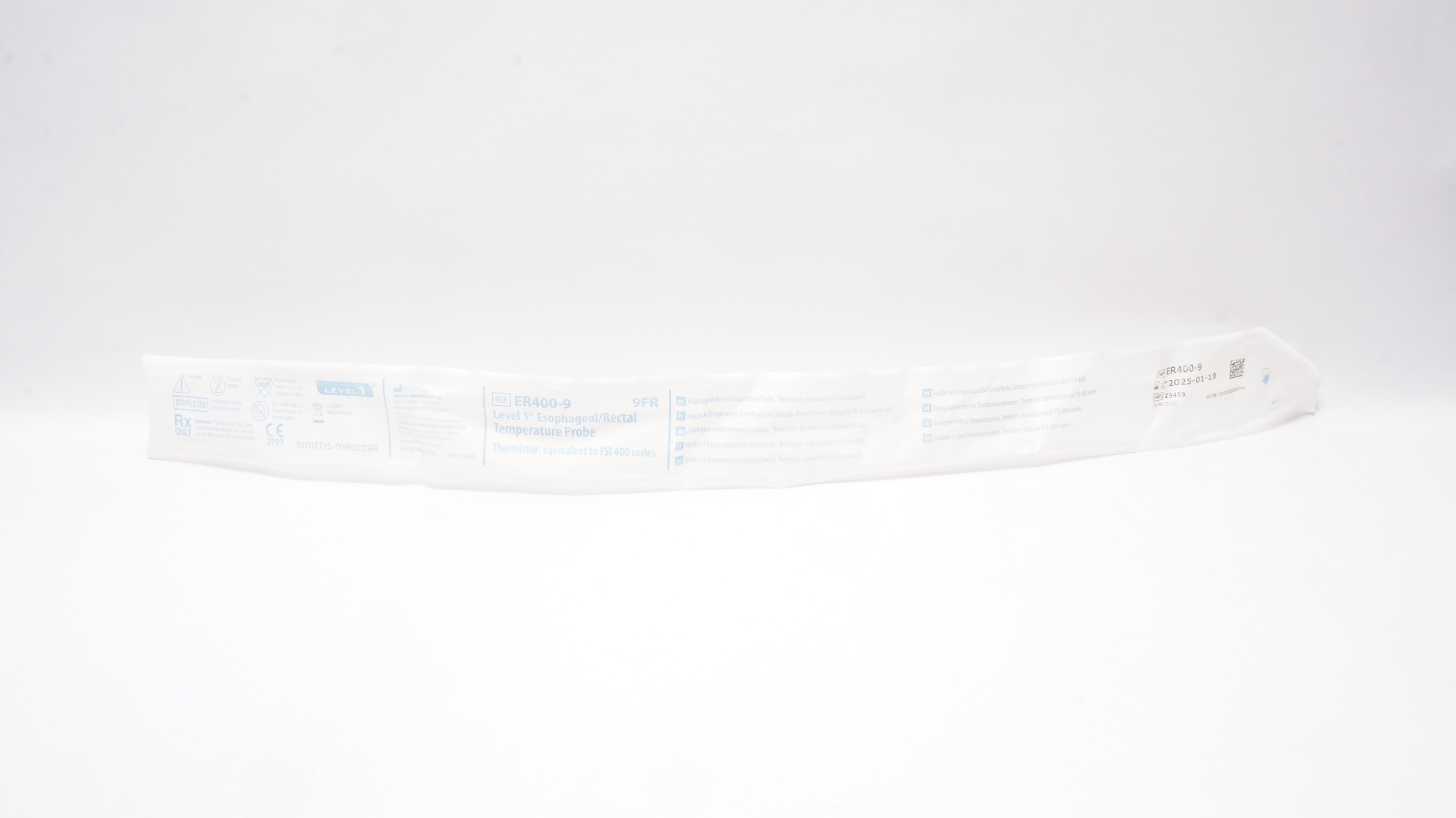 Smiths Medical ER400-9 Level1 Esophageal/Rectal Temperature Probe 9Fr