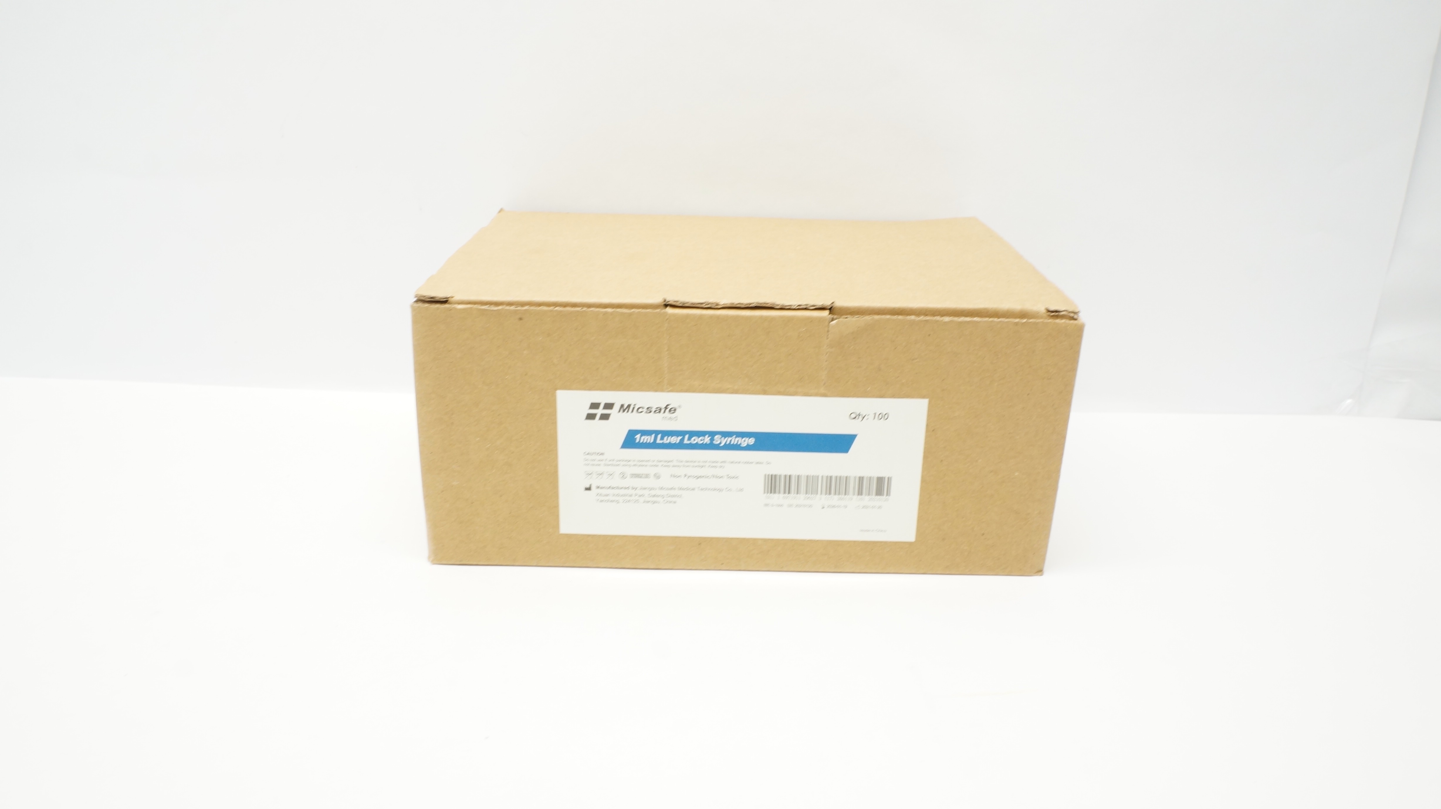 Jiangsu Micsafe S-1000 Micsafe 1ml Luer Lock Syringe -Box of 100