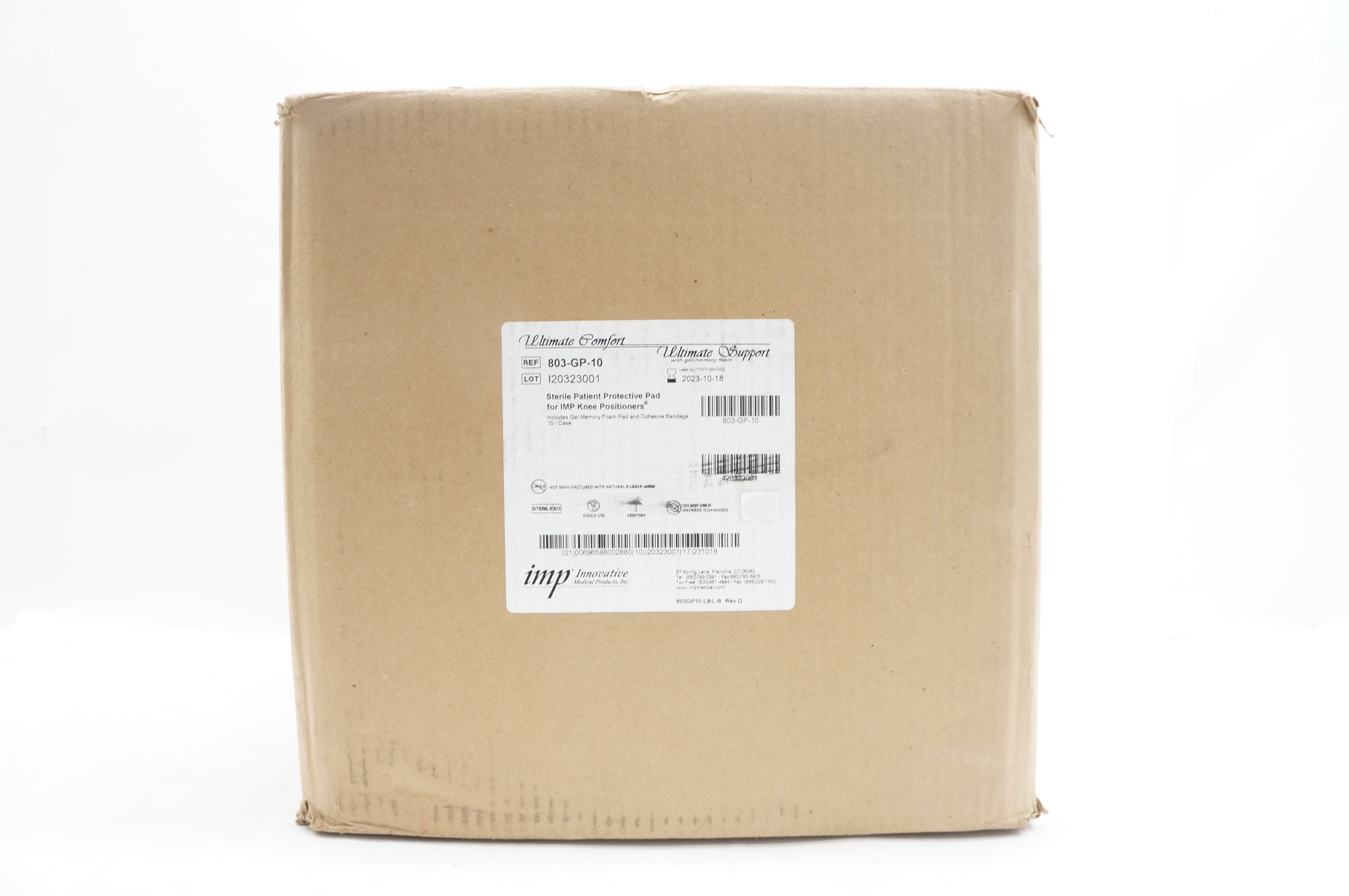 IMP Medical 803-GP-10 Ultimate Comfort Sterile Patient Protective Pad - Case of 10