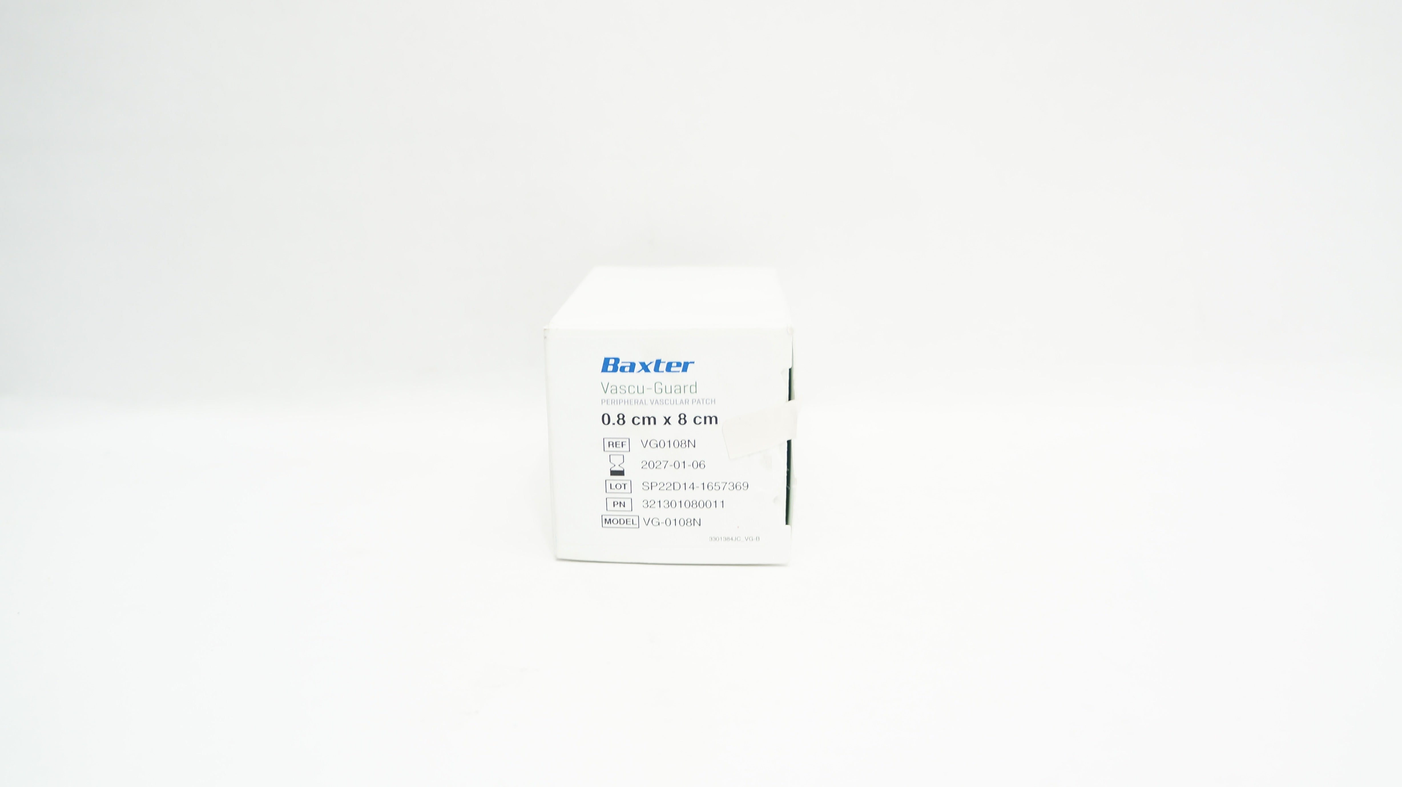 Peripheral Patch Baxter VG0108N Vascu-Guard Peripheral Vascular Patch