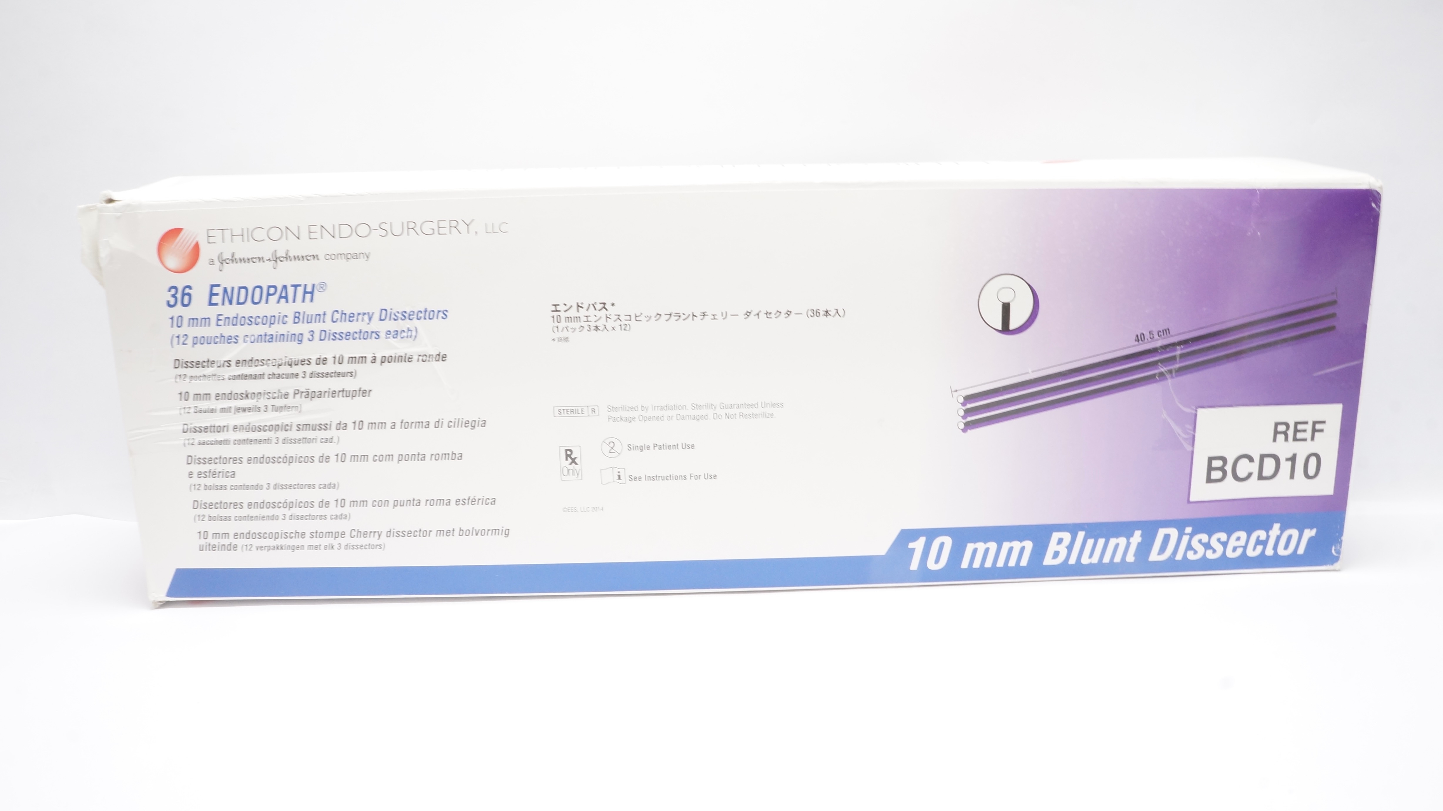 Ethicon BCD10 3 Endopath Endoscopic Dissector 10mm x 40.5cm - Box of 36
