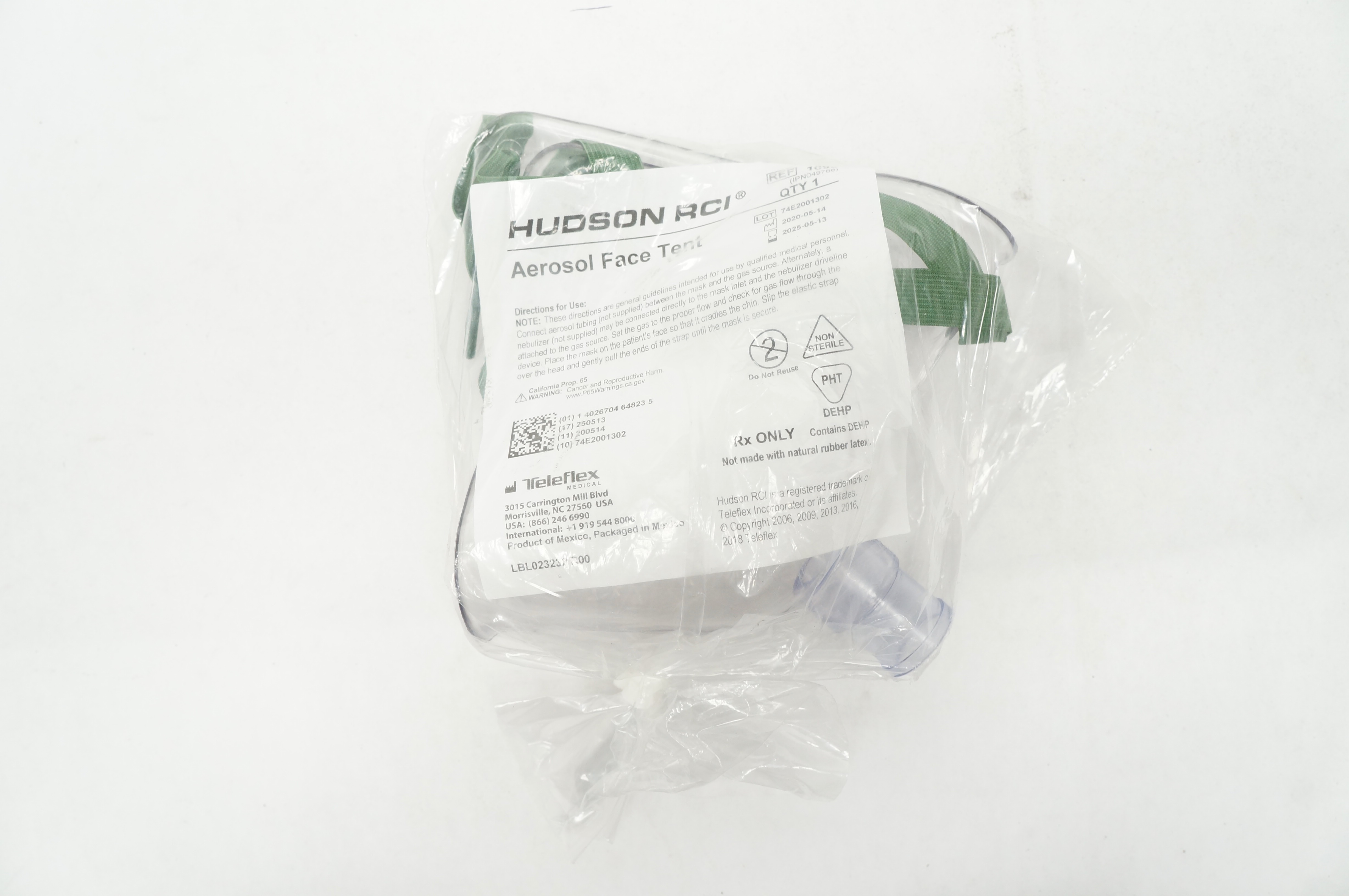 Teleflex 1095 Hudson RCI Aerosol Face Tent
