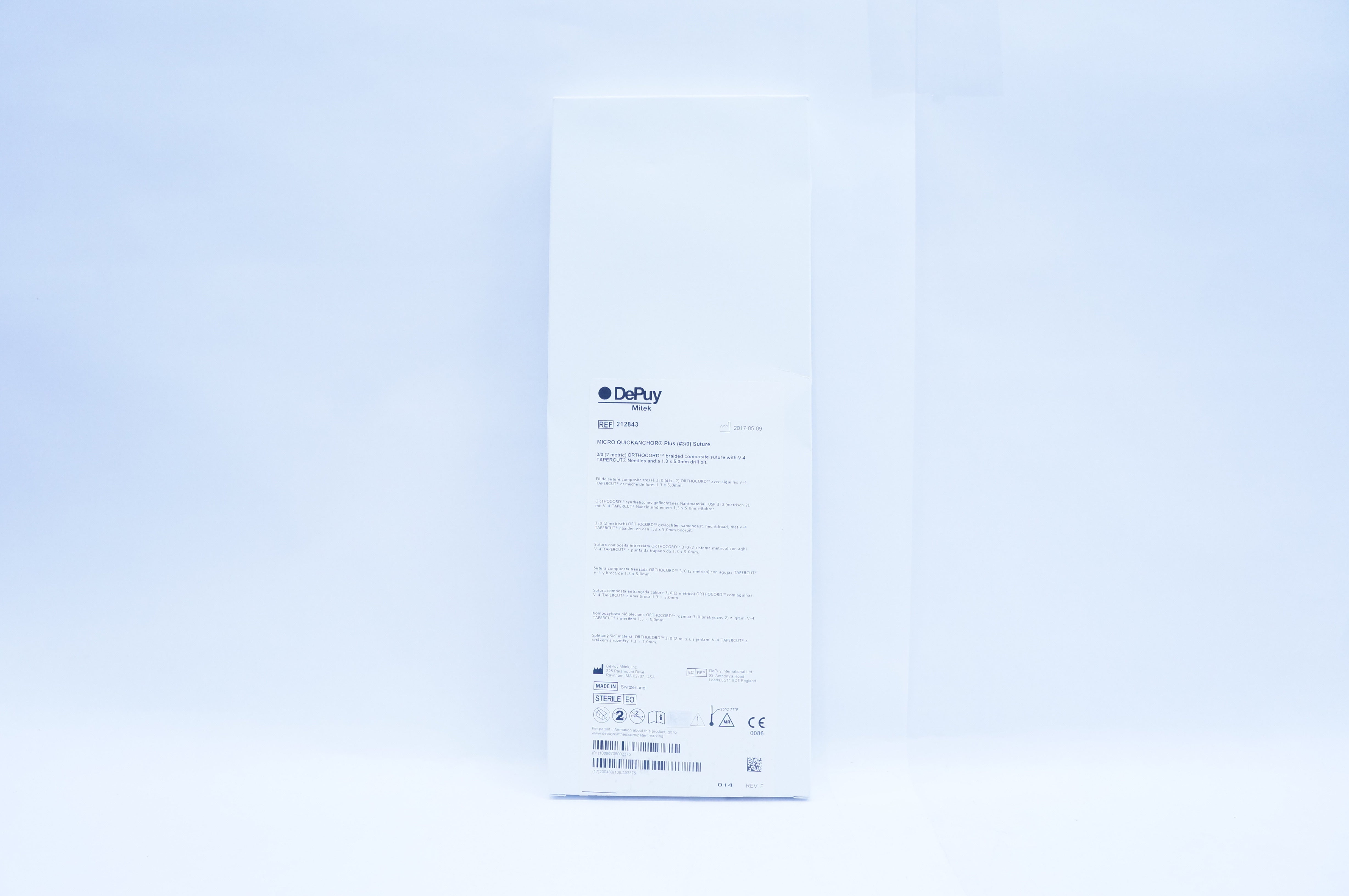 DePuy 212843 Mitek Micro Quickanchor Plus (3/0) Suture (x)