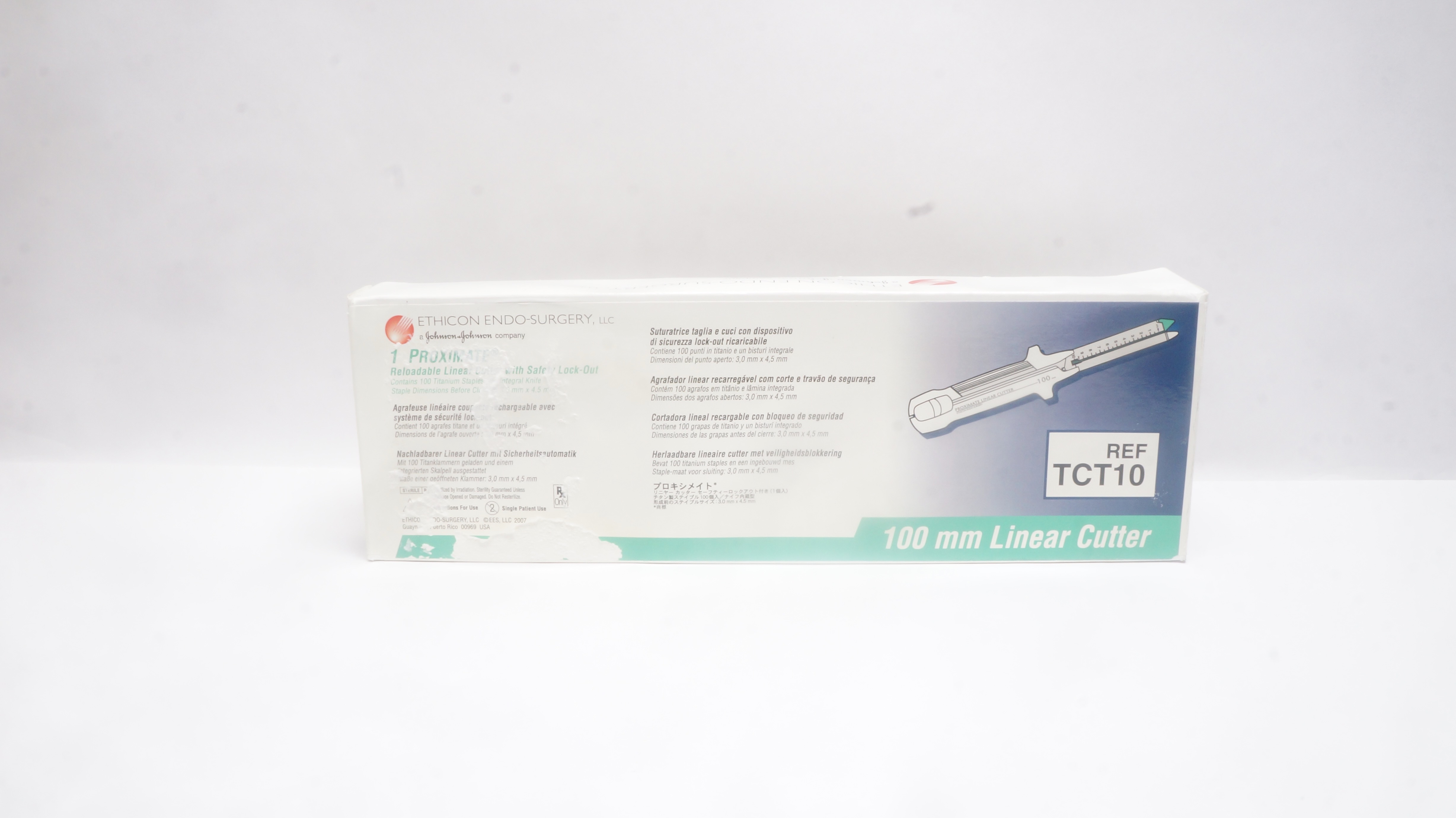 Ethicon TCT10 1 Proximate Reloadable Linear Cutter w/Safety Lock-Out 100mm (x)