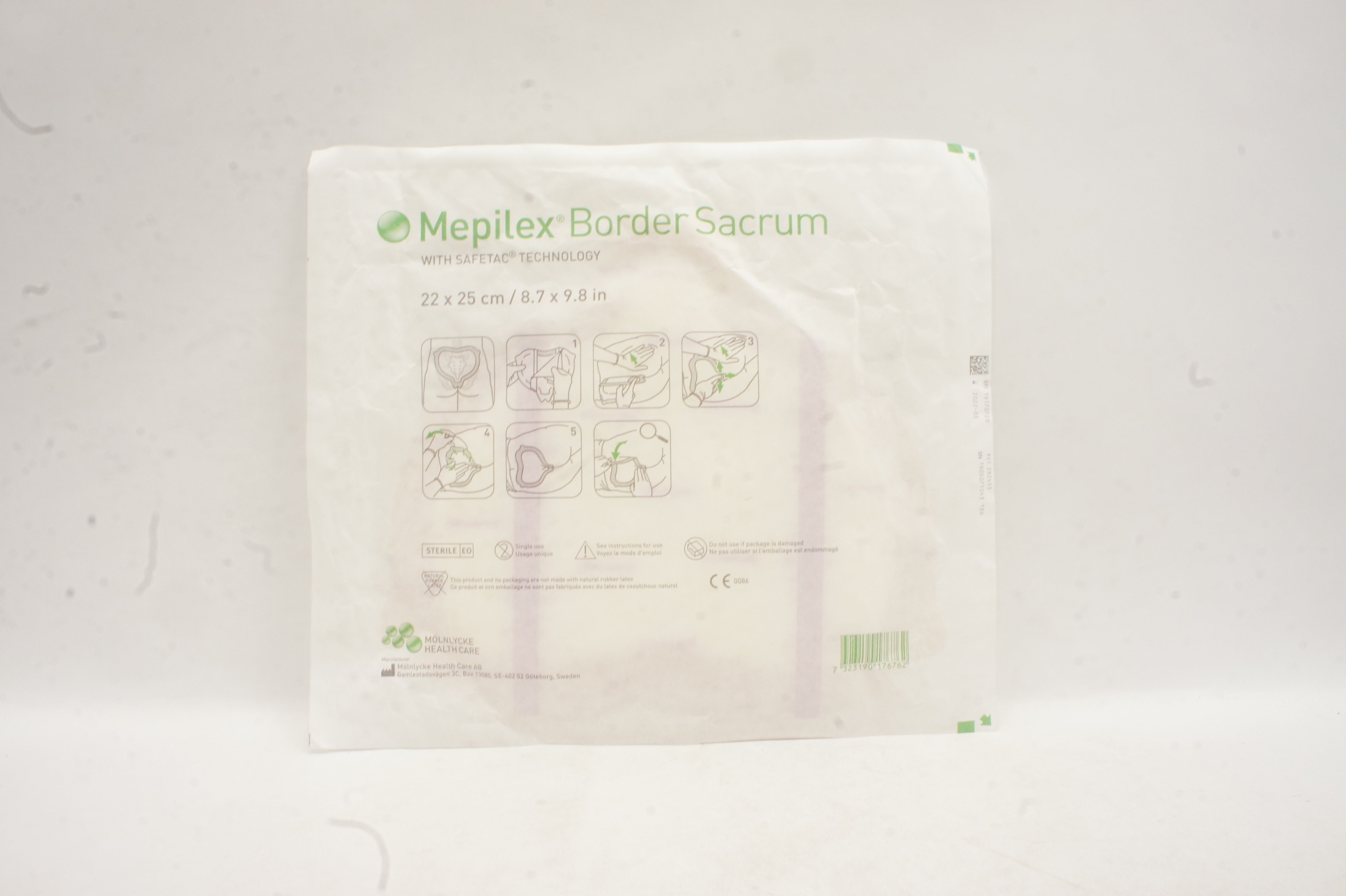 Mölnlycke 282455 Mepilex Border Sacrum Multilayer Dressing 22 x 25cm (x)