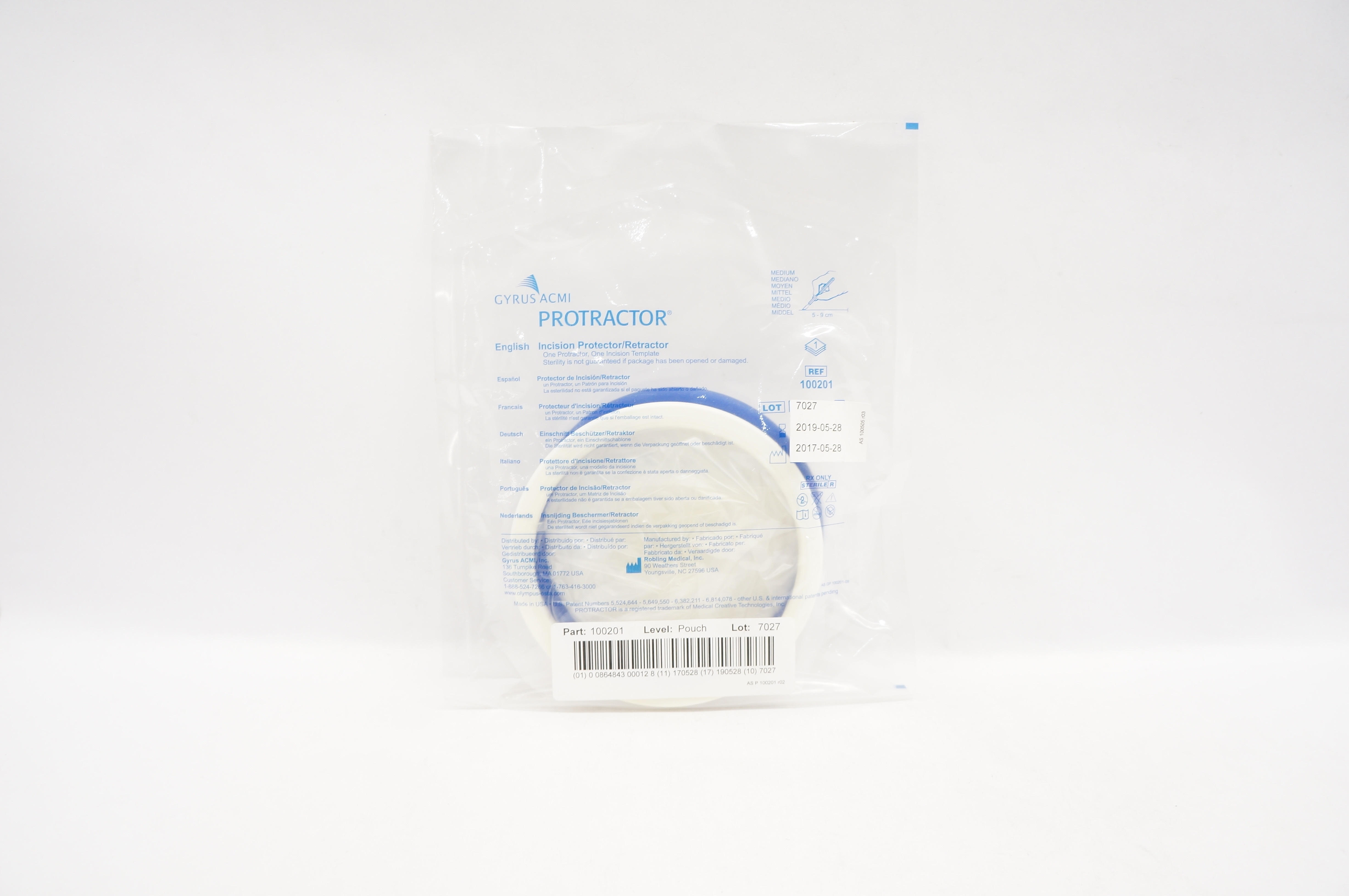 Gyrus Acmi 100201 Protractor Incision Protector/Retractor M (x)