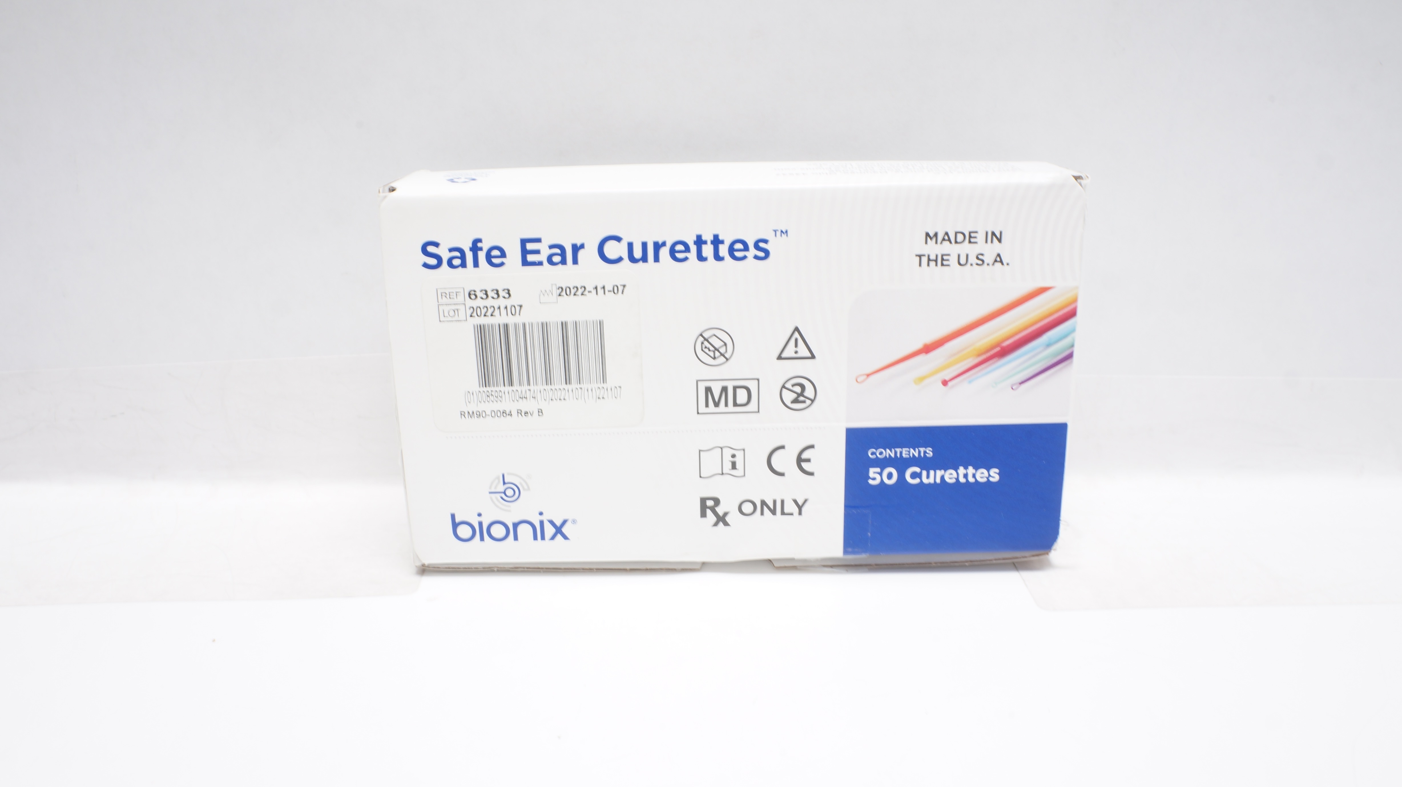 Bionix 6333 CeraSpoon Safe Ear Curettes Yellow Box of 50