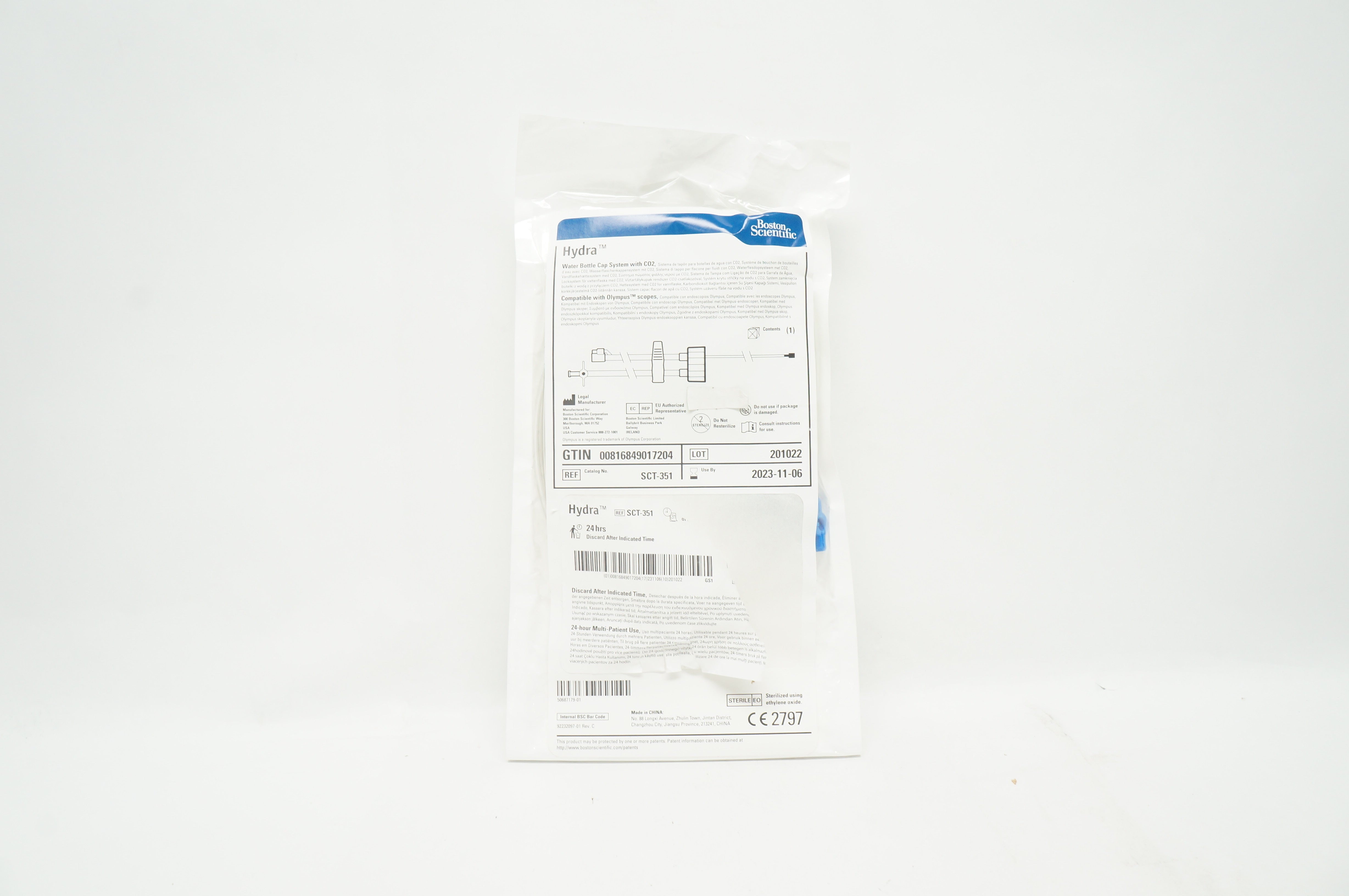 Boston Scientific SCT351 Hydra Water Bottle Cap With CO2