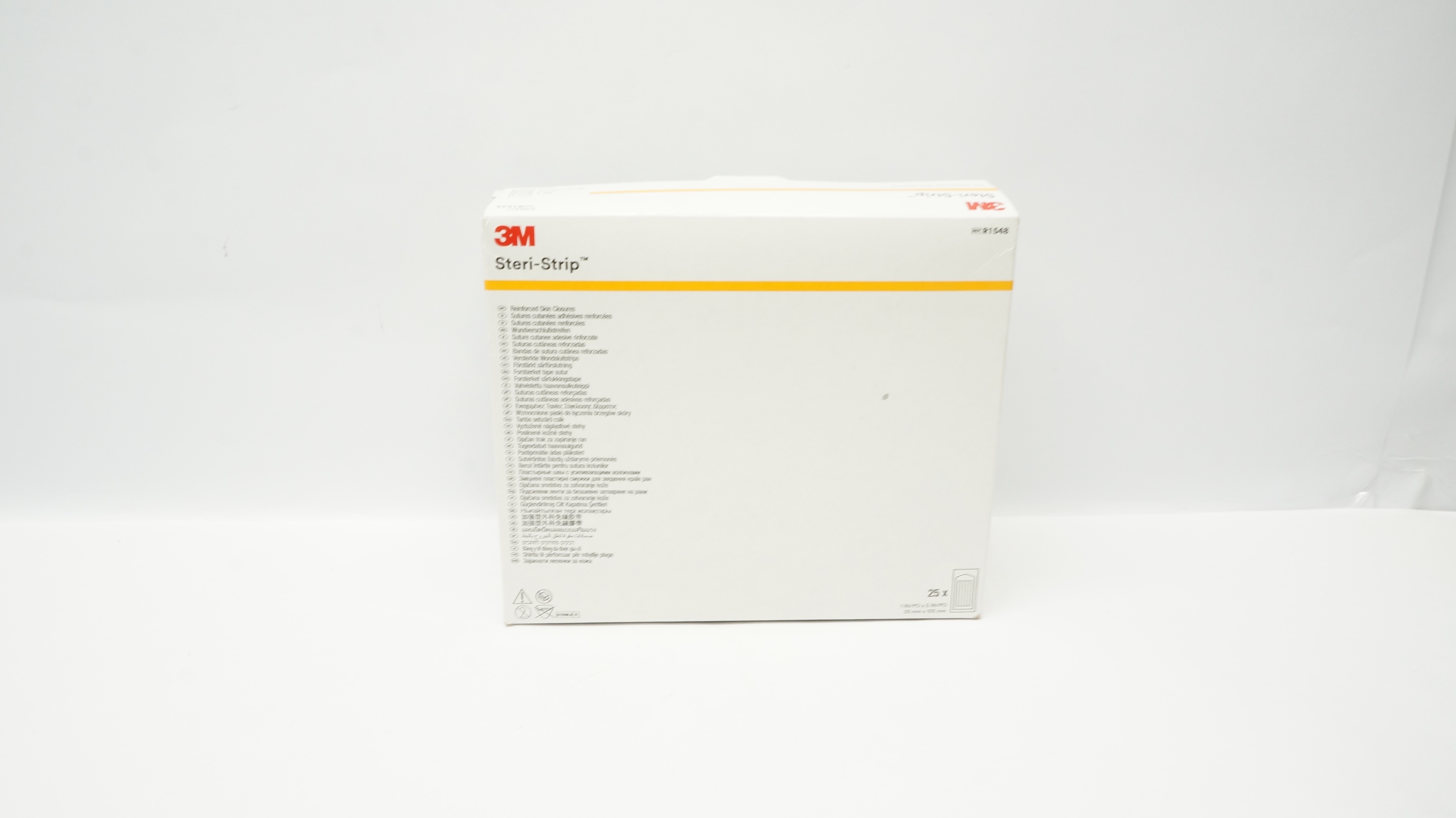 3M R1548 Steri-Strip Reinforced Skin Closures 1inch x 5inch - Box of 25