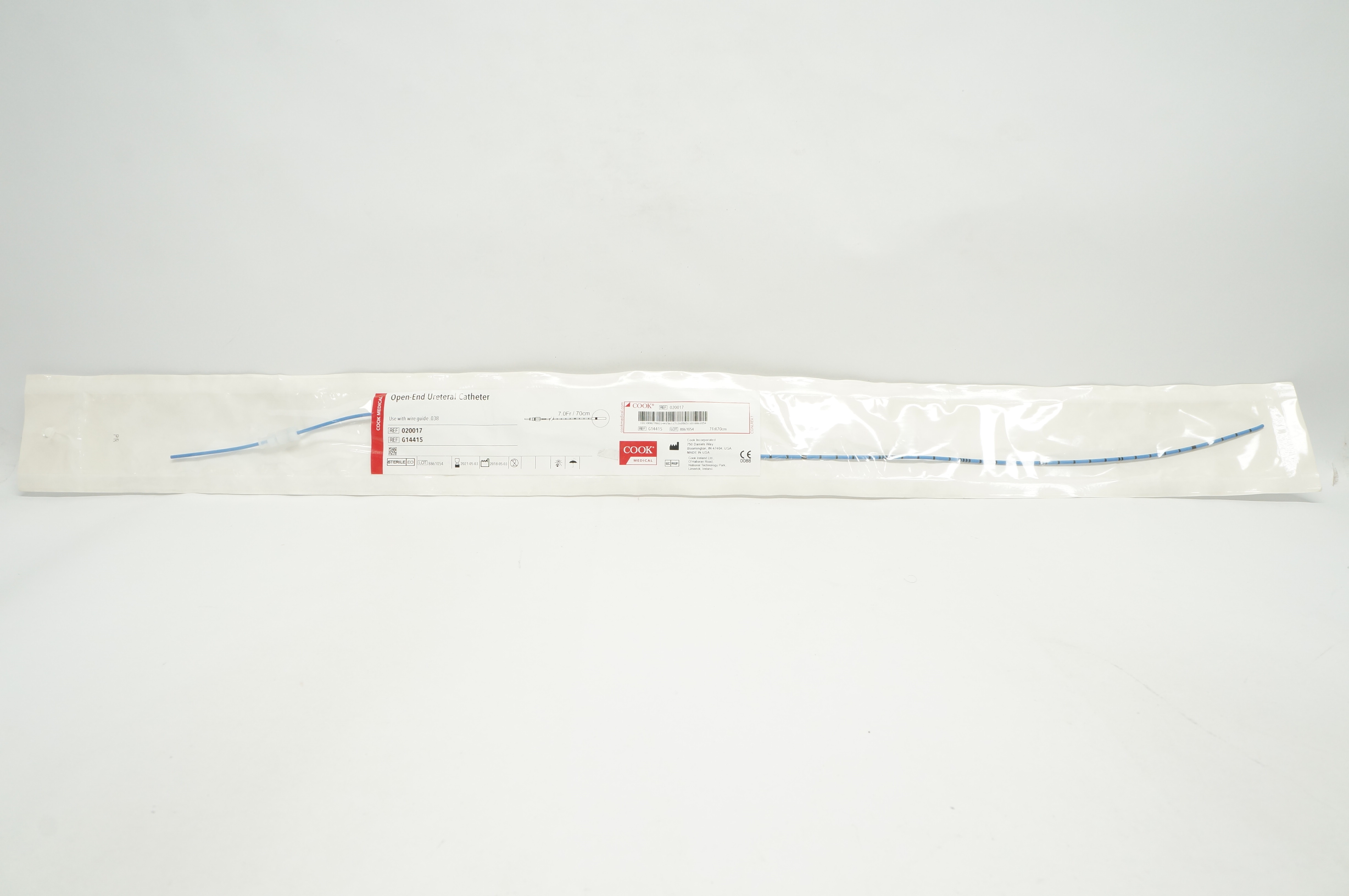 Cook Medical G14415 Open-End Ureteral Catheter 7.0 Fr/70cm (x)