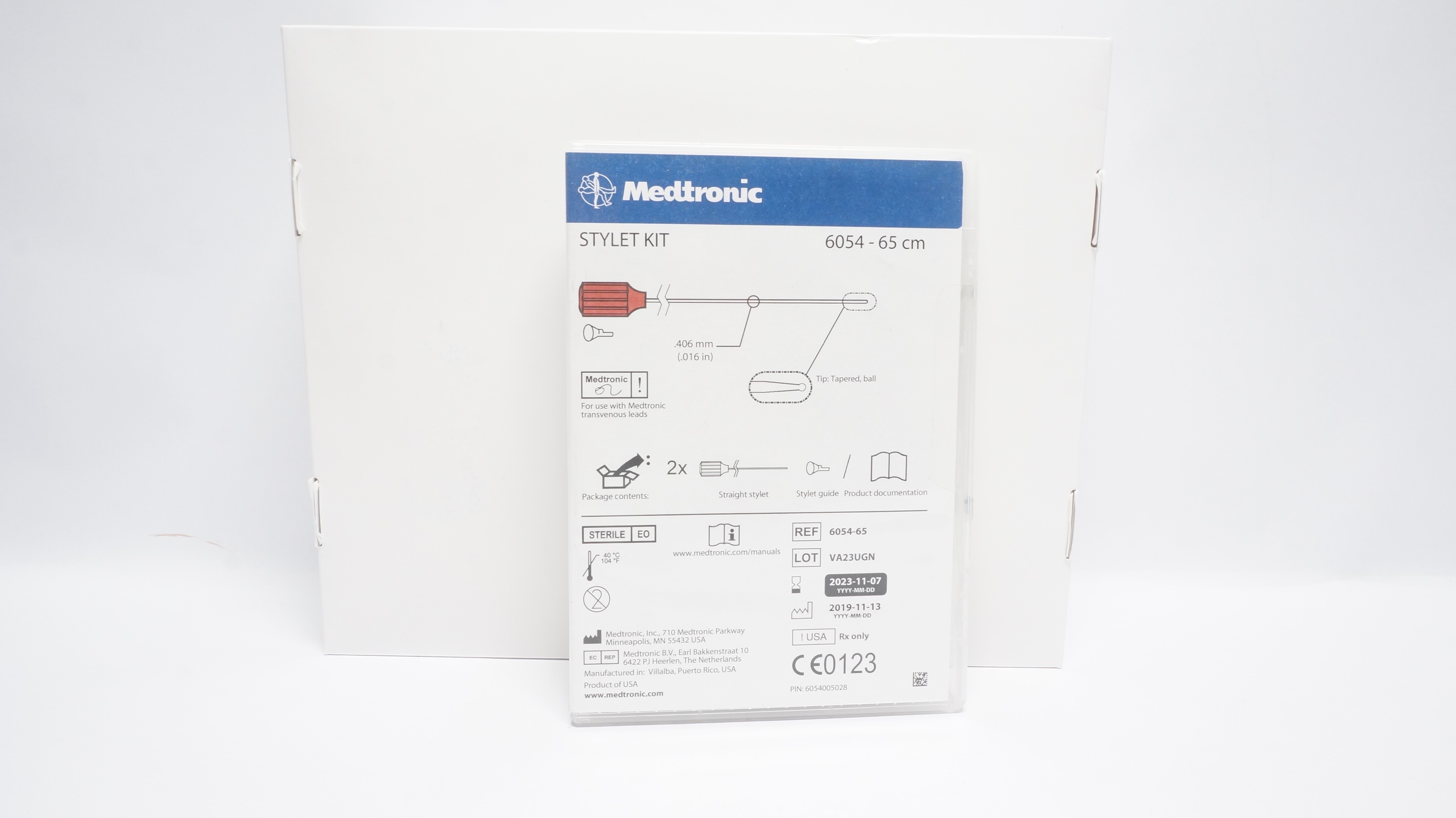 Medtronic 6054-65 Stylet Kit, 65cm x .016inch (x)