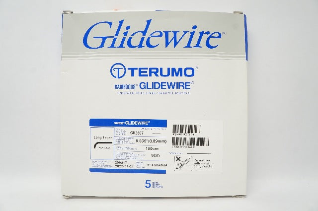 Terumo GA35158A Glidewire Radifocus Radiopaque 0.89mm x 150cm x 8cm(x) -Box of 5