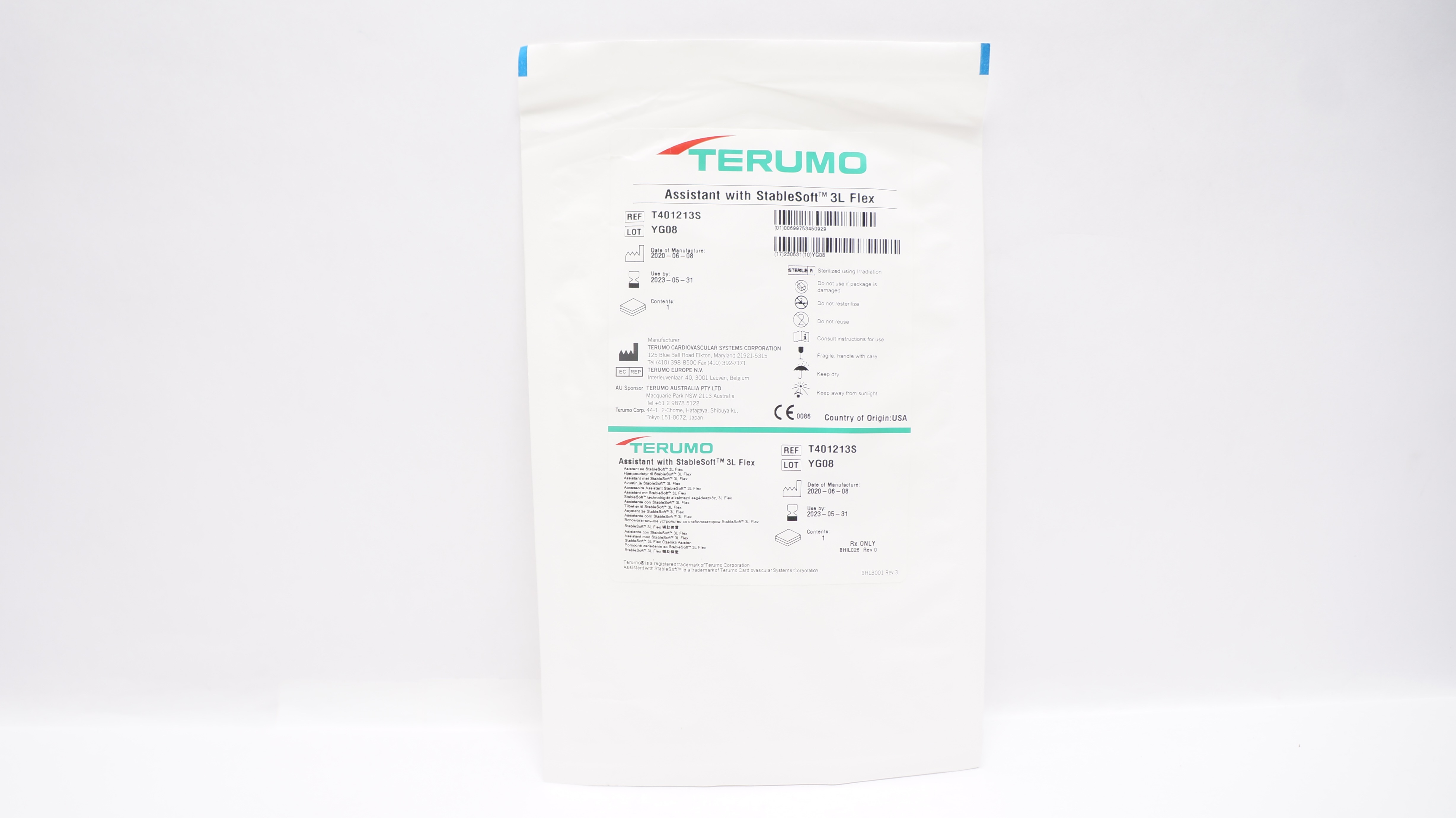 Terumo T401213S Assistant W/StableSoft 3L Flex (x)