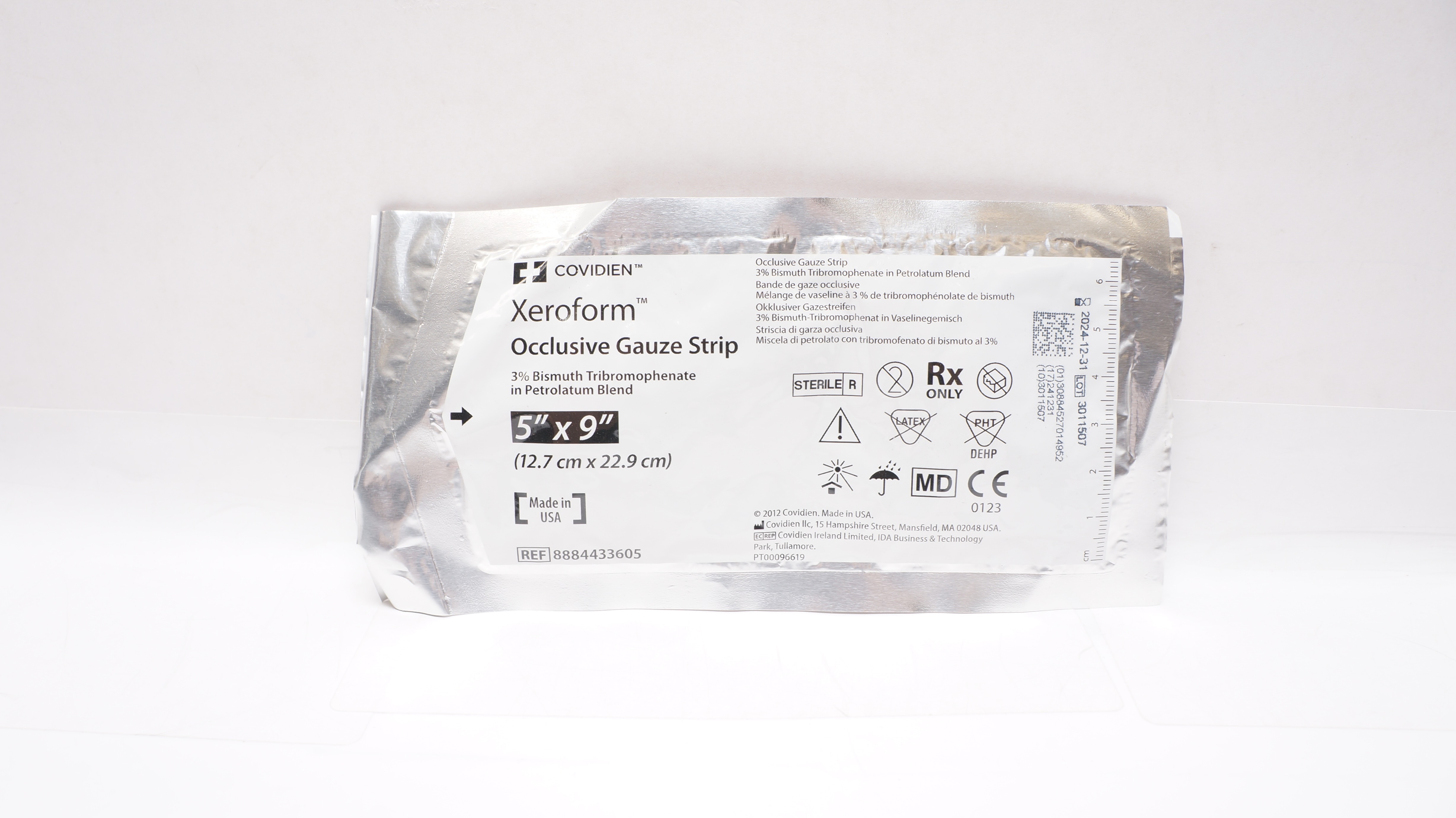 Covidien 8884433605 Xeroform Occlusive Gauze Strip 5 inch x 9 inch (x)