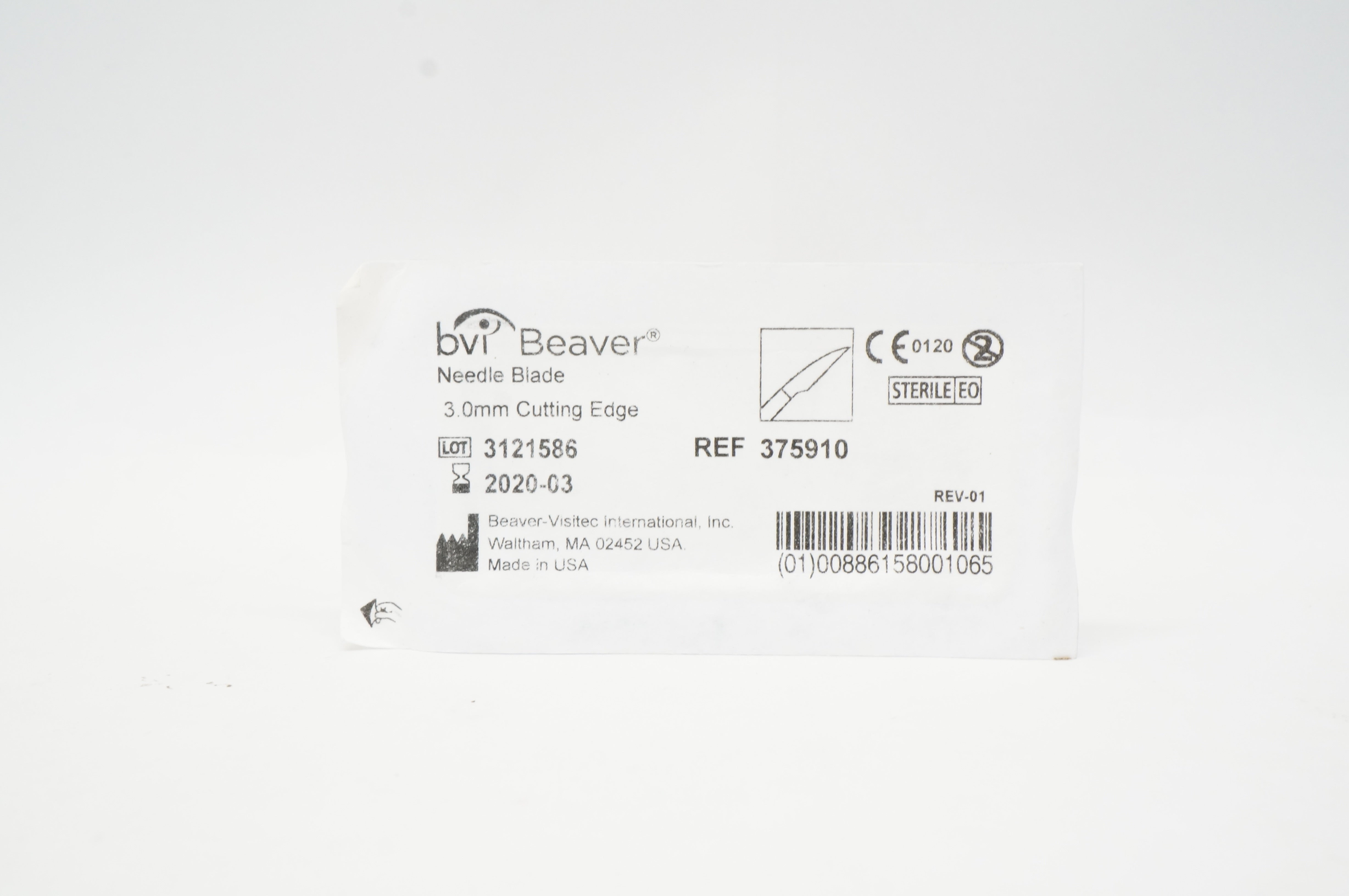 BVI Beaver 375910 Ndle Blade 3.0mm Cutting Edge (x)