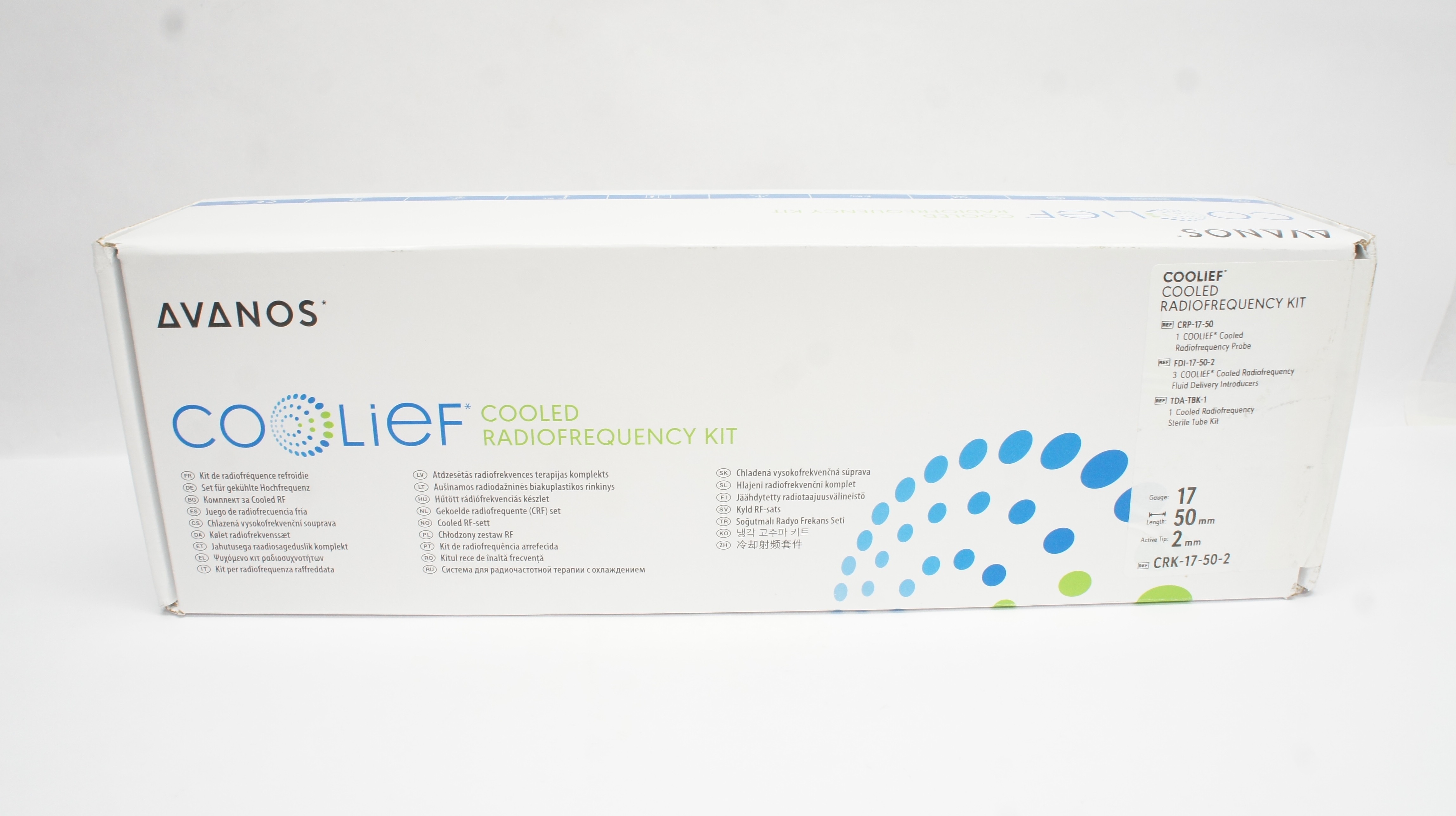 Avanos CRK-17-50-2 Coolief Cooled Radiofrequency Kit 17g x 50mm x 2mm - Box of 3