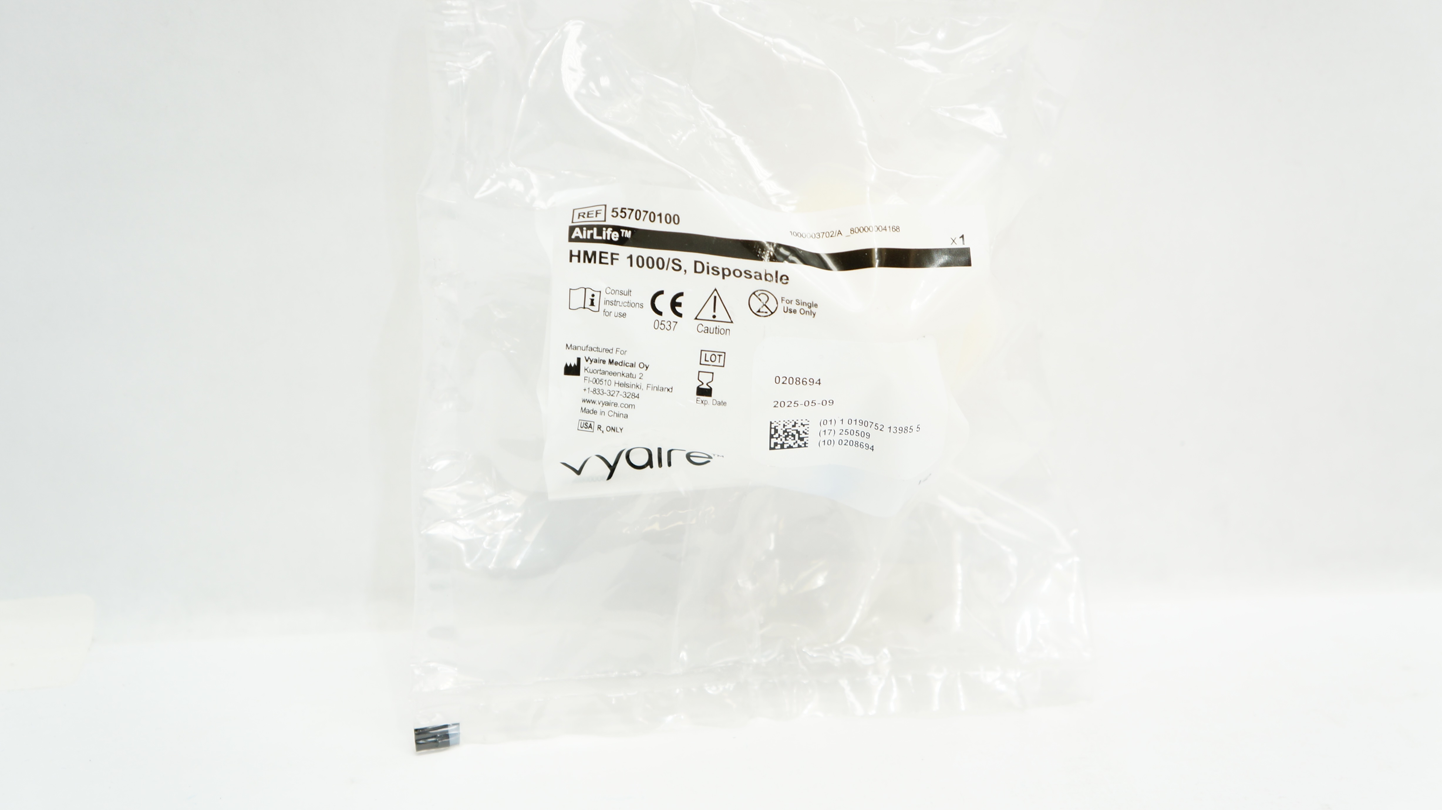 Vyaire 557070100 AirLife HMEF 1000/S Disposable