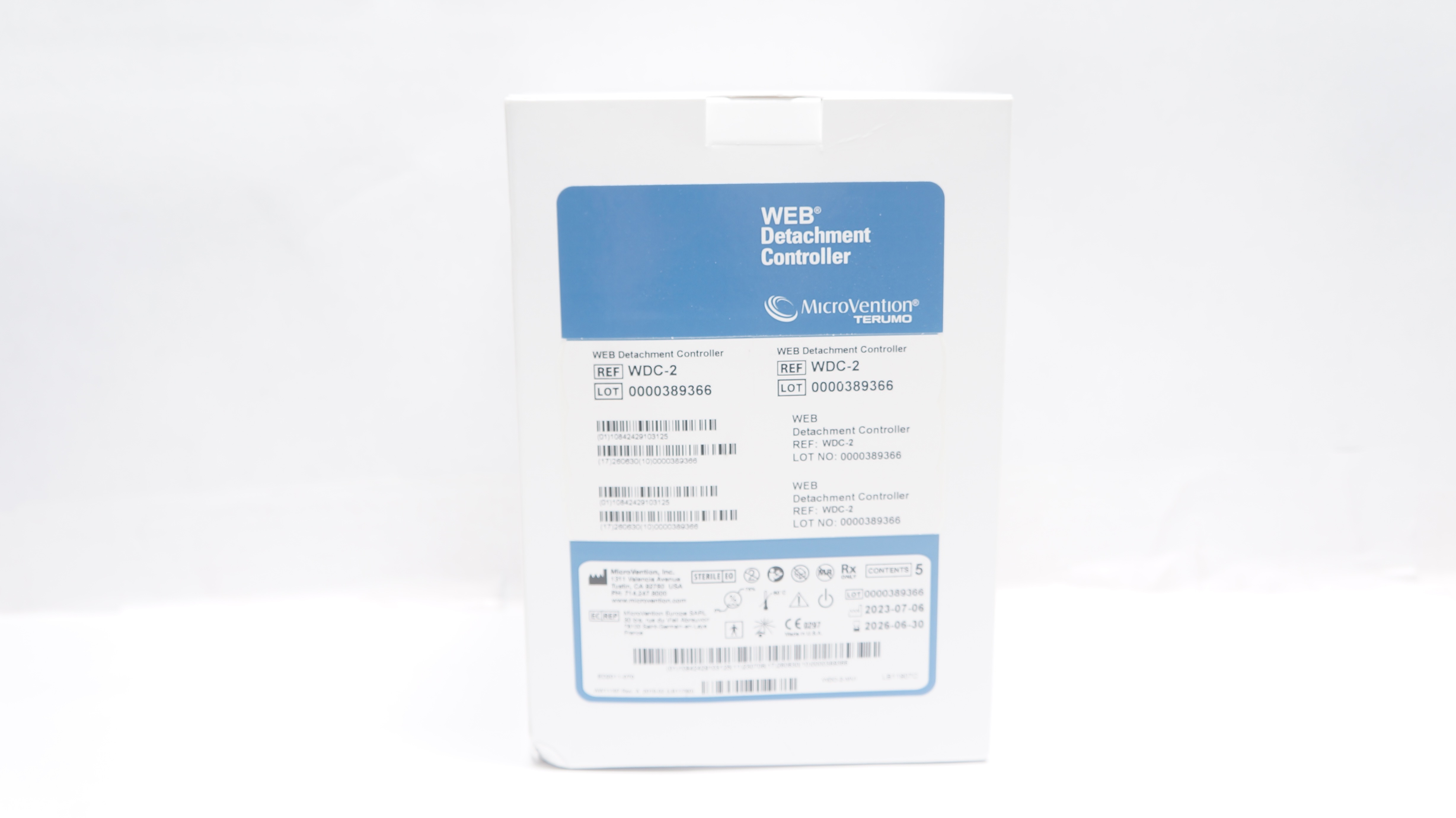 MicroVention WDC2 Terumo WEB Detachment Controller Box of 5