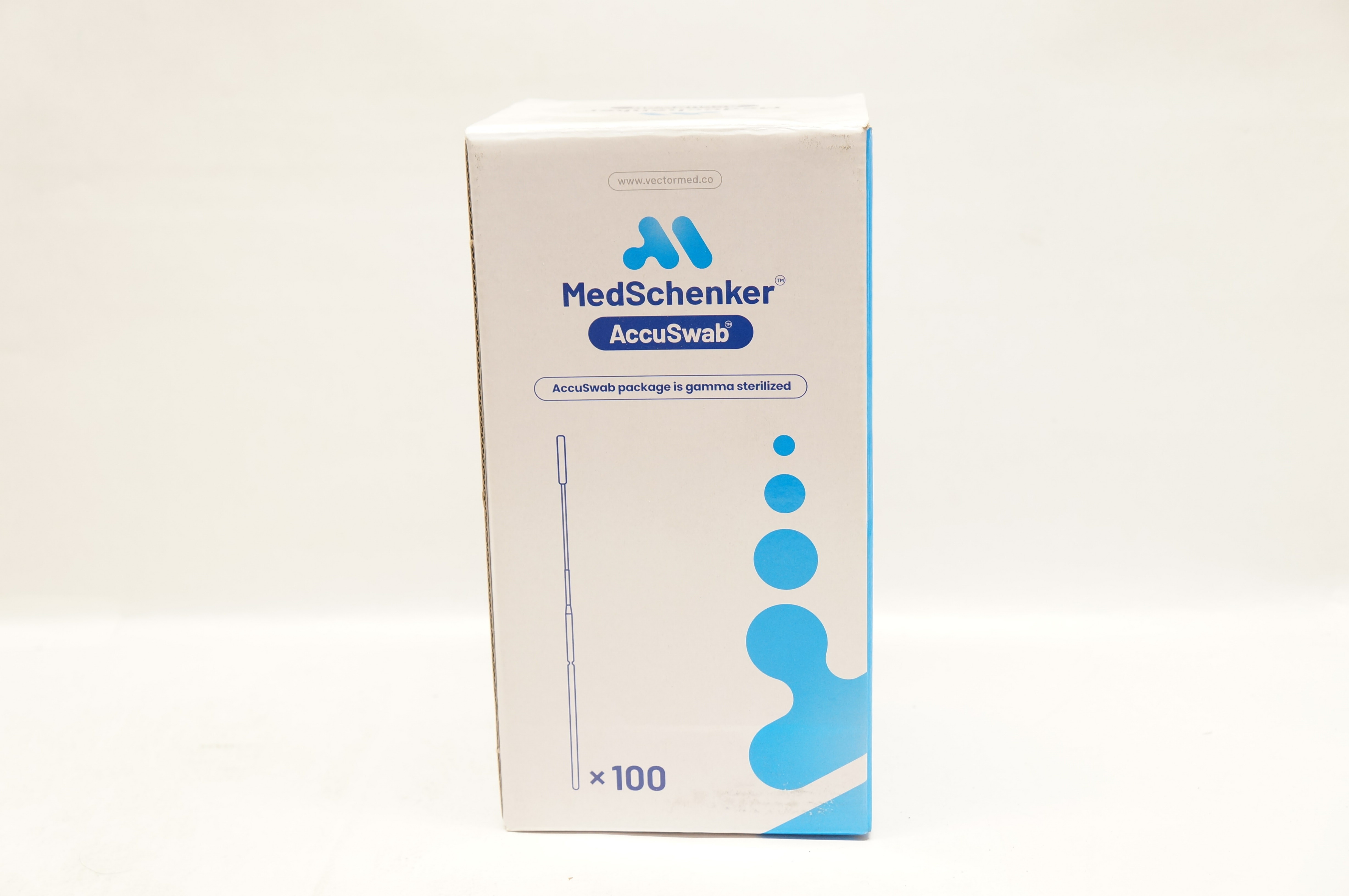 Vectornate MedSchenker AccuSwab Package Nasopharyngeal Is Gamma Sterilized - Box of 100