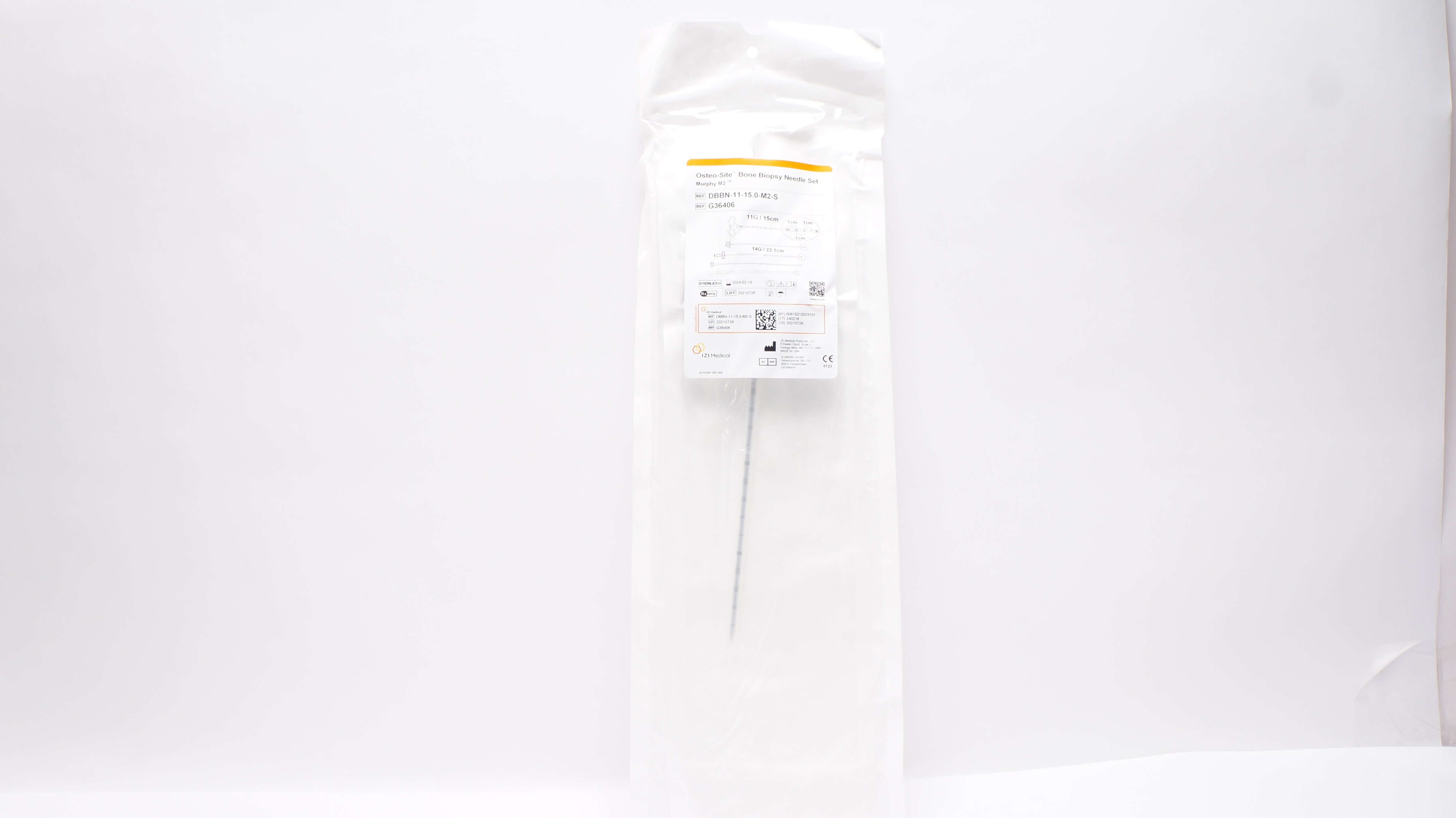 【THE MOZZ】Milky Basic Incision Setup IZI Medical G36406 Osteo-Site Bone Biopsy Ndle Set 11G/15cm