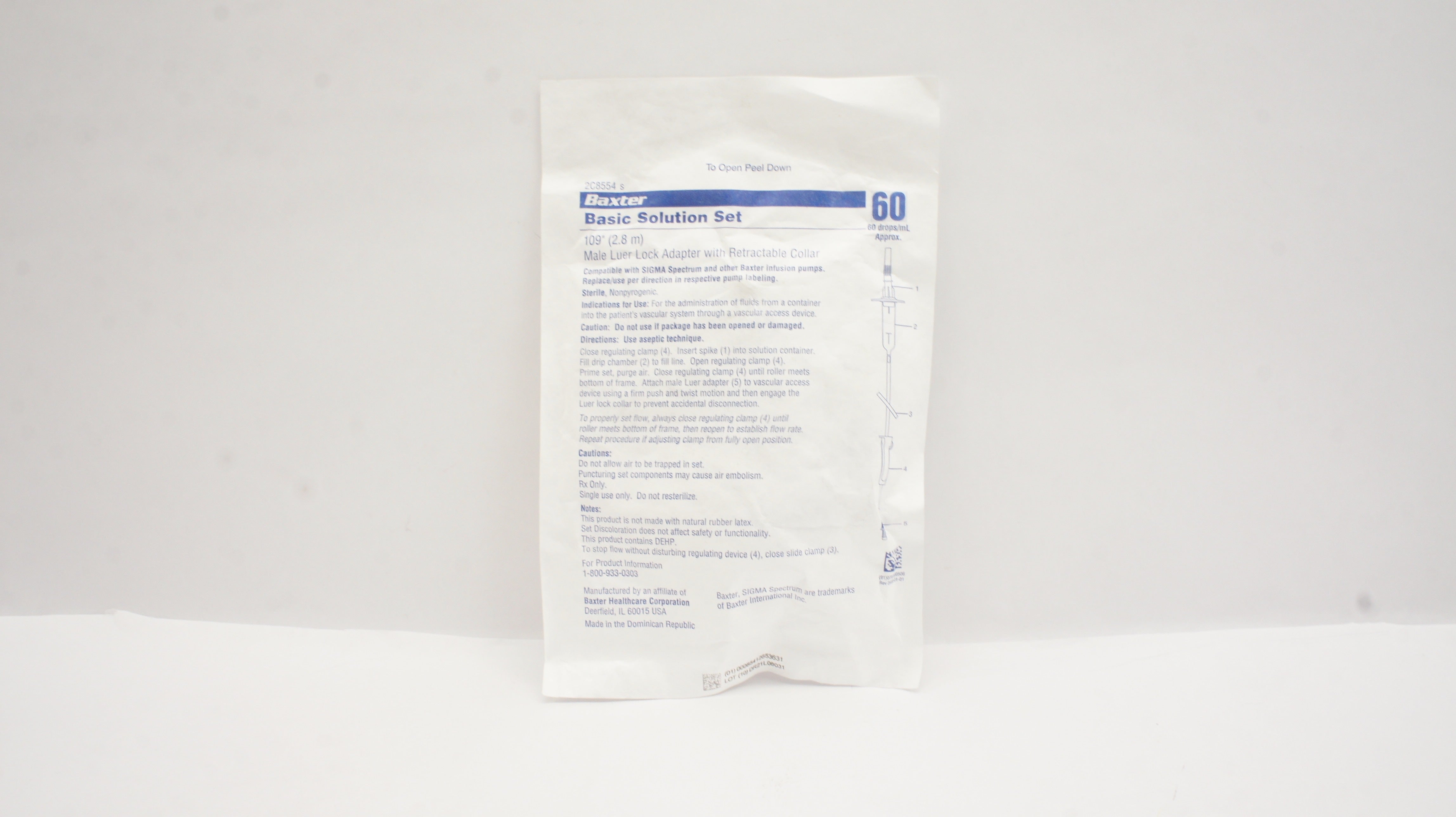 Baxter 2C8554s Basic Solution Set 60ml x 109inch