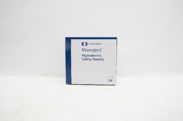 Covidien 1182510 Monoject Hypodermic Safety Needle 25G x 1inch - Box of 100