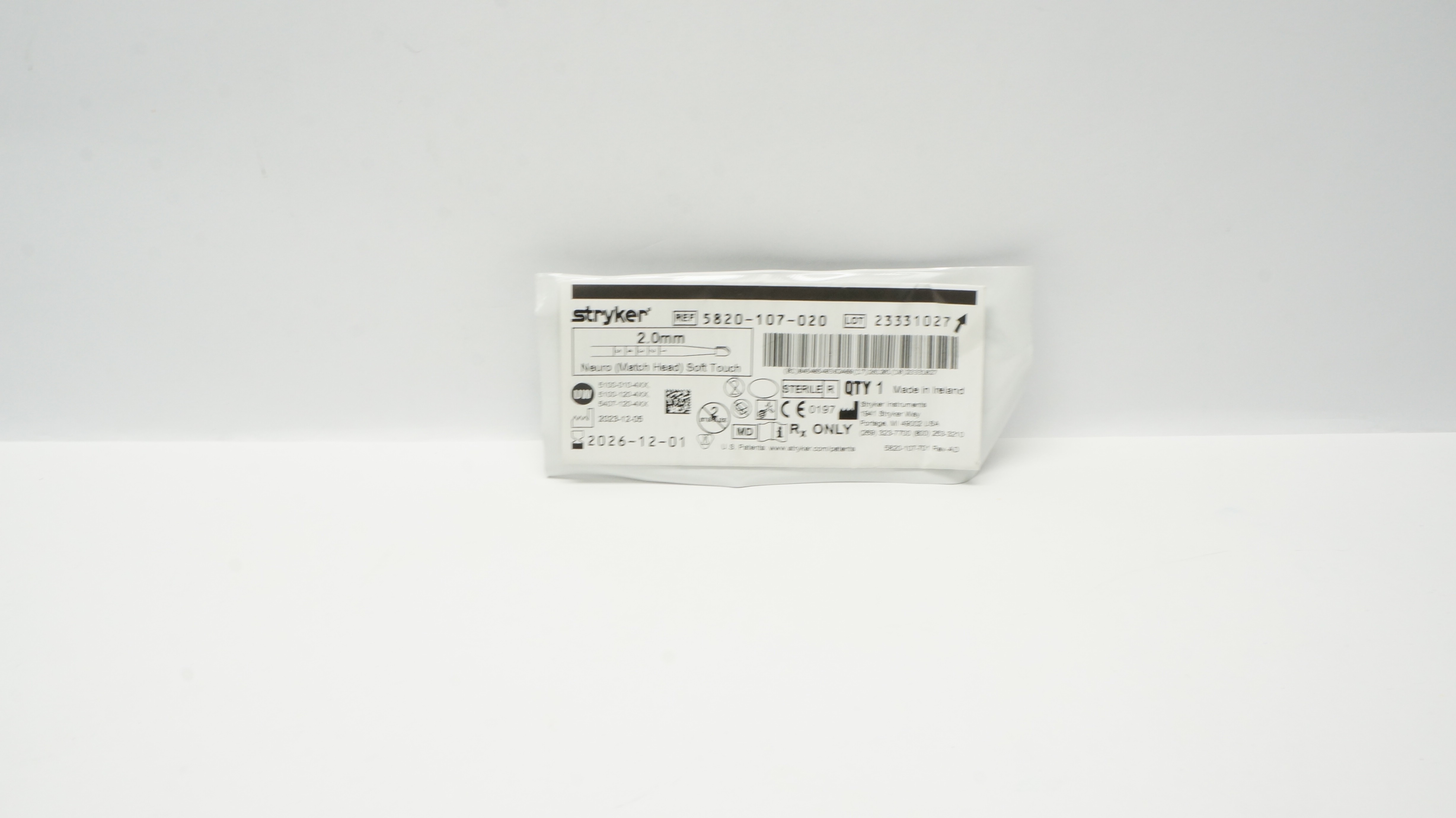 Stryker 5820-107-020 2.0 Neuro Soft Touch