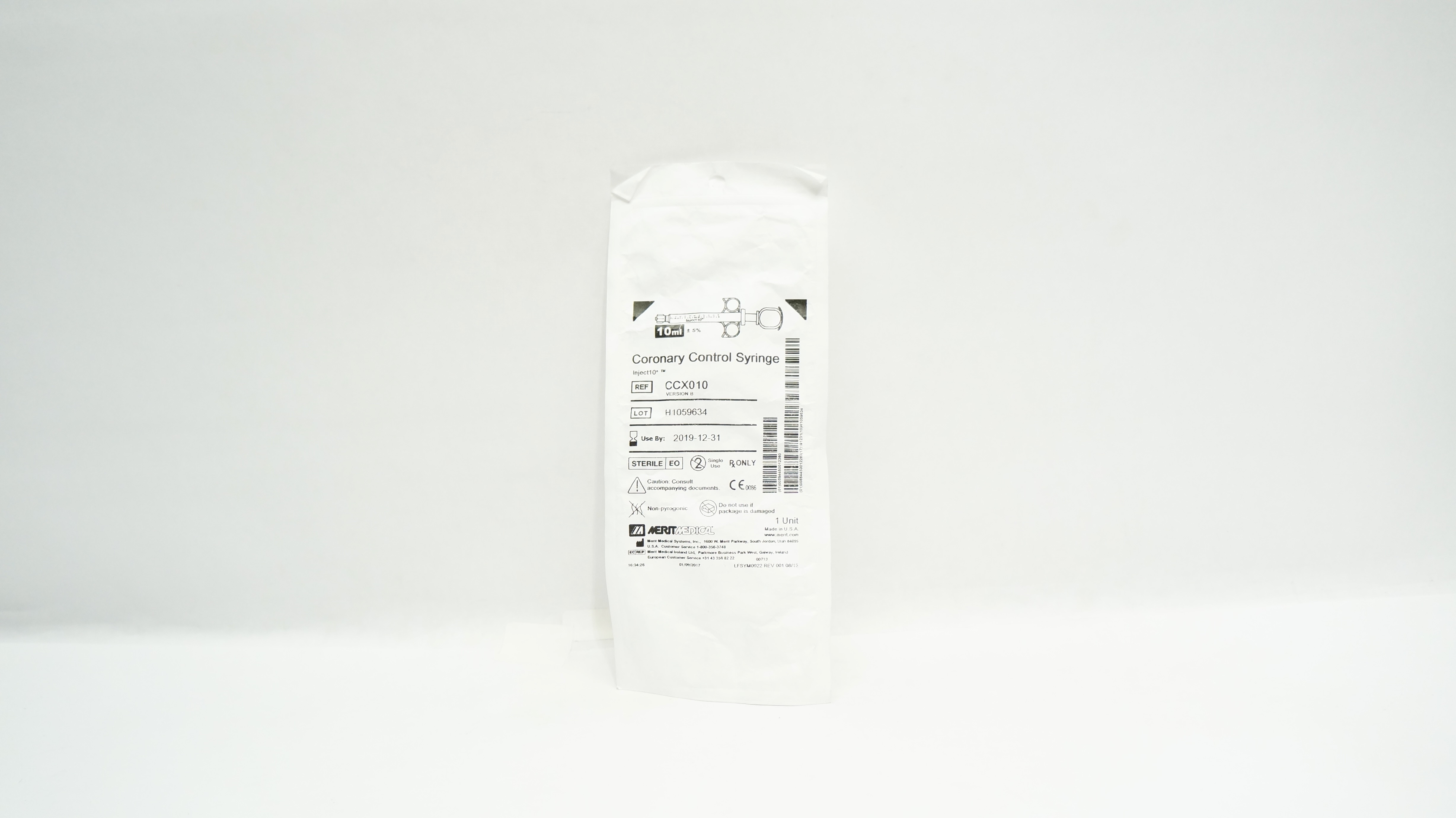 Merit Medical CCX010 Coronary Control Syringe (x)