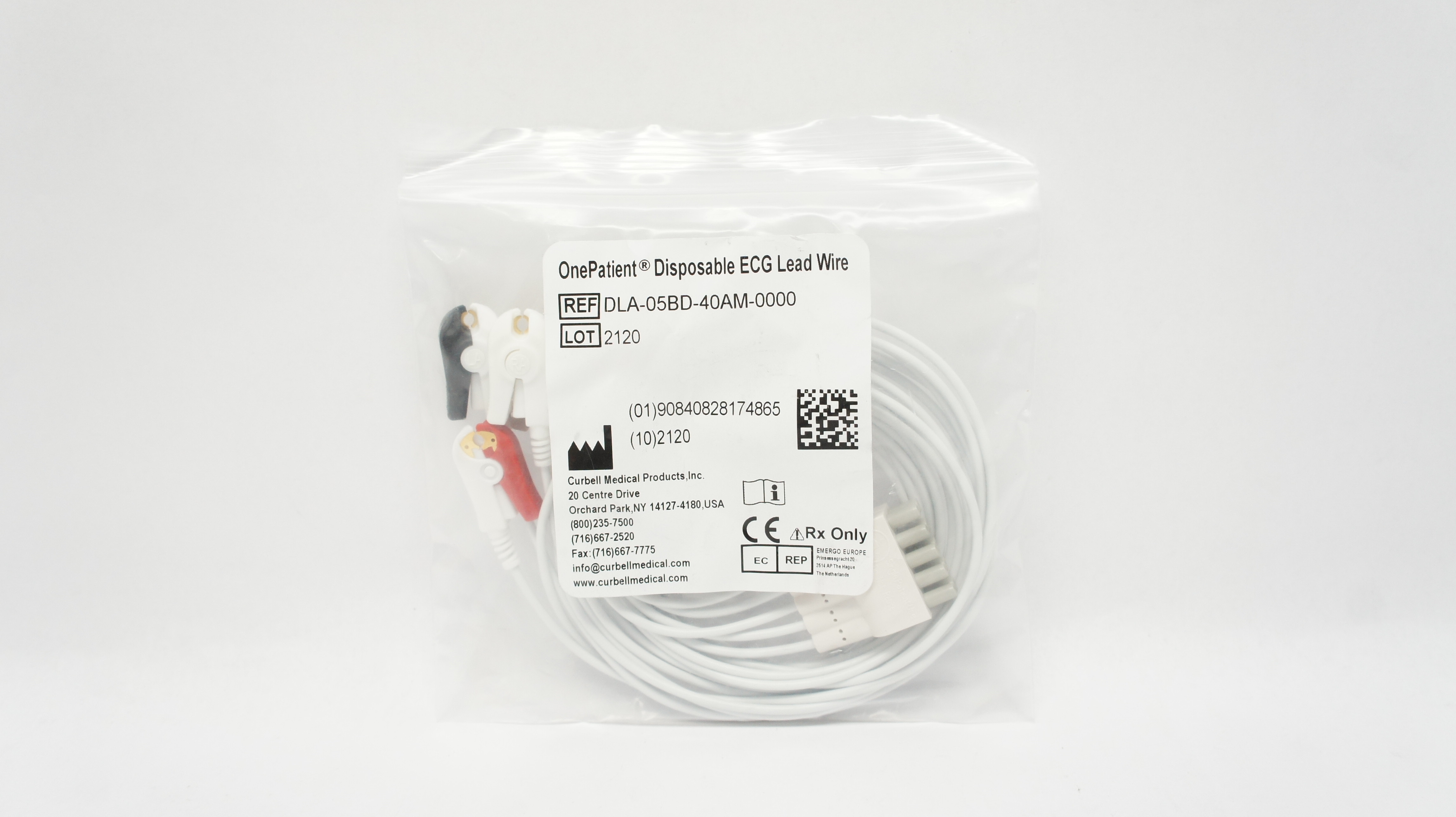 Curbell Medical  DLA-05BD-40AM-0000 OnePatient Disposable ECG Lead Wire