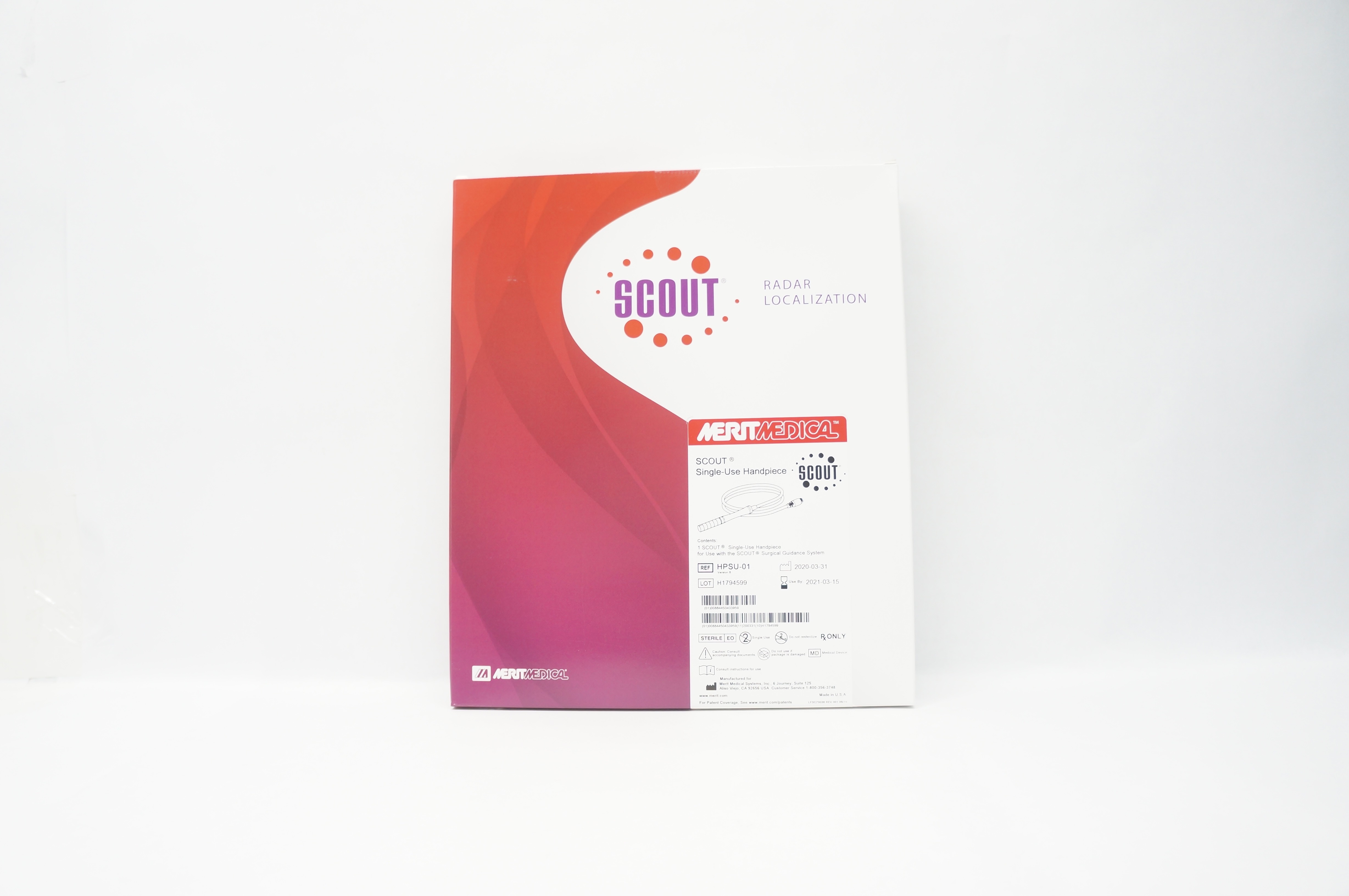 Merit Medical HPSU-01 Scout Single-Use Handpiece (x)