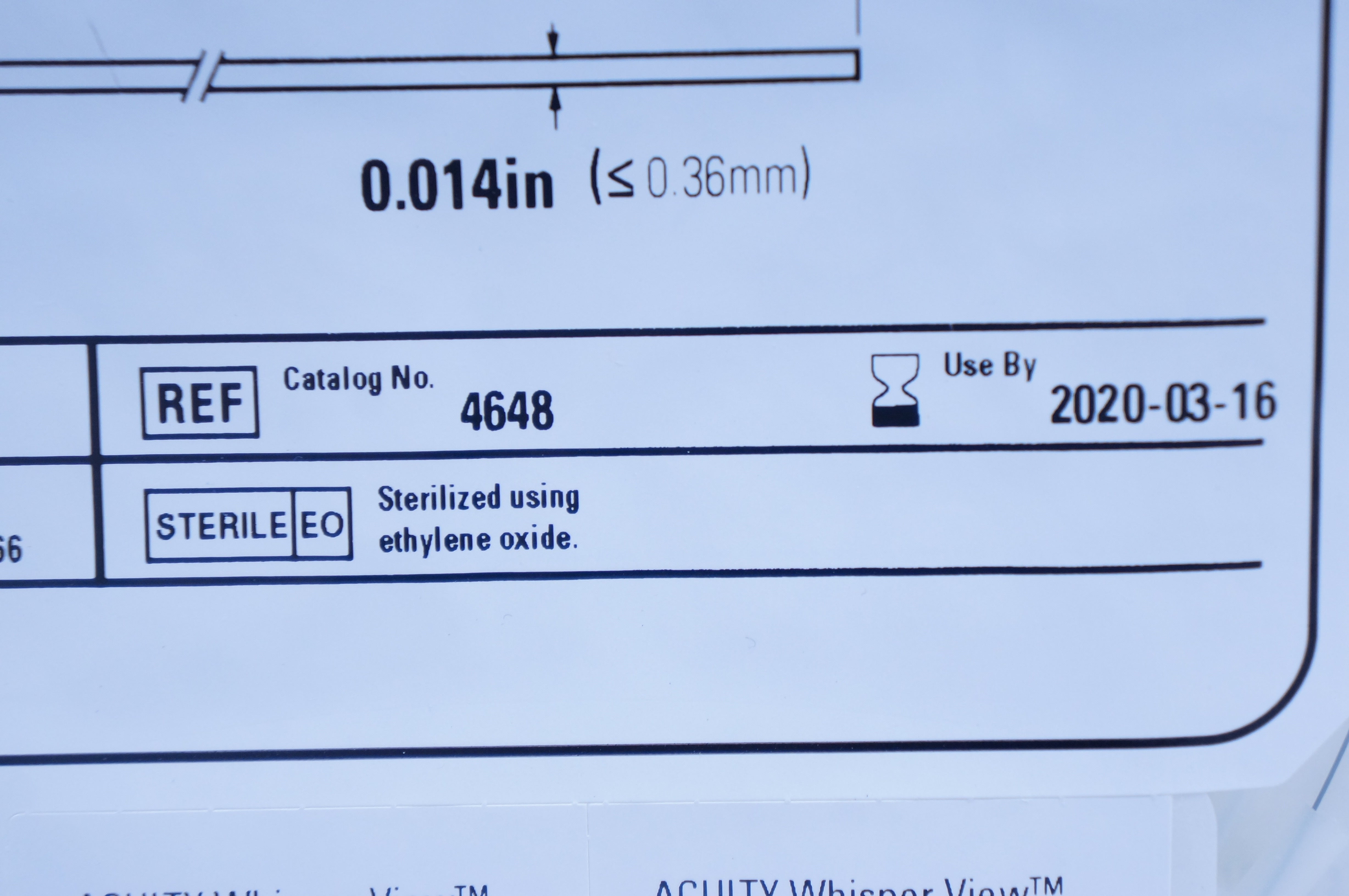 Boston Scientific 4648 Guide Wire with Hydrophilic Coating