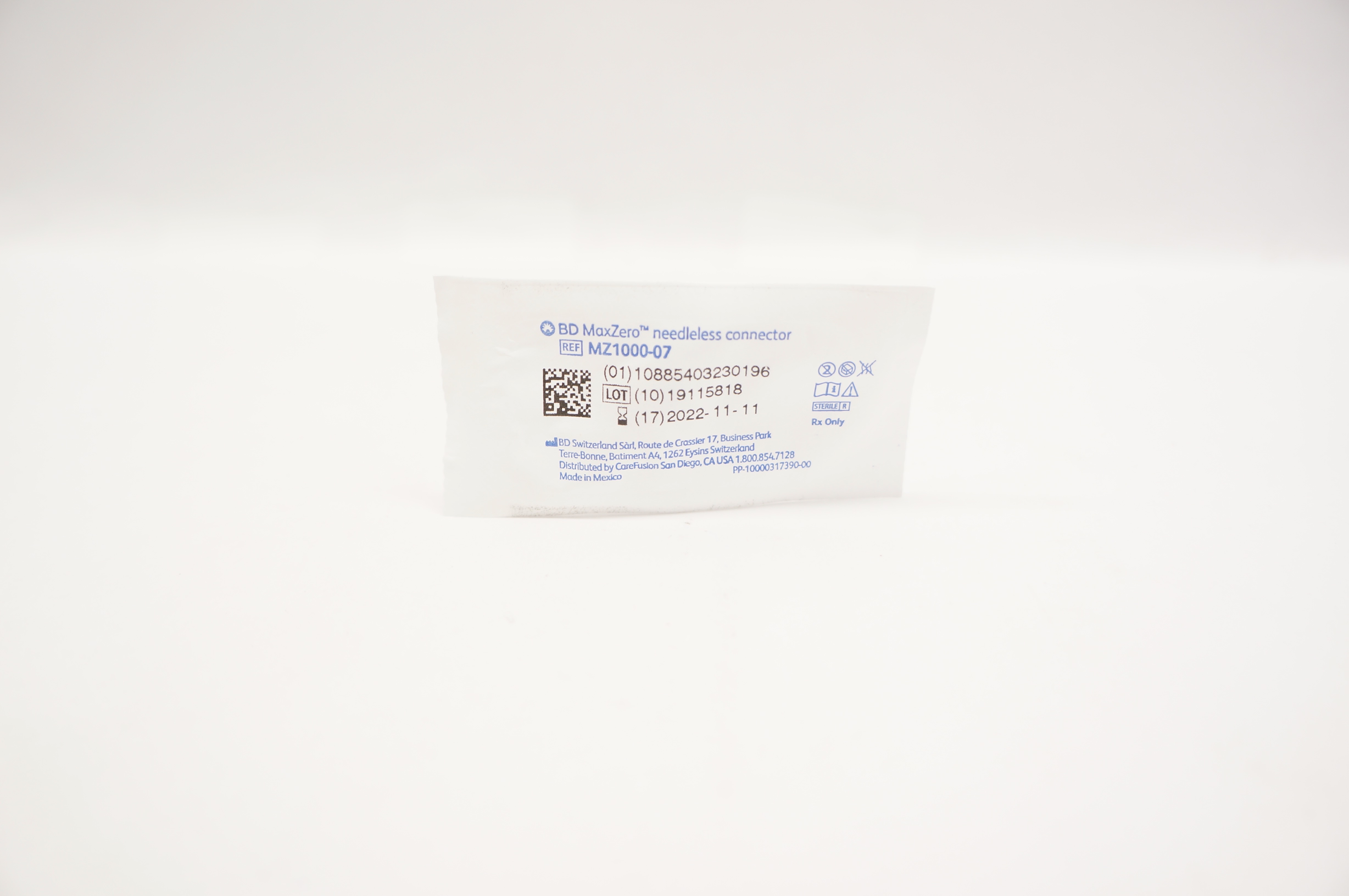 BD MZ1000-07 MaxZero Ndleless Connector (x)