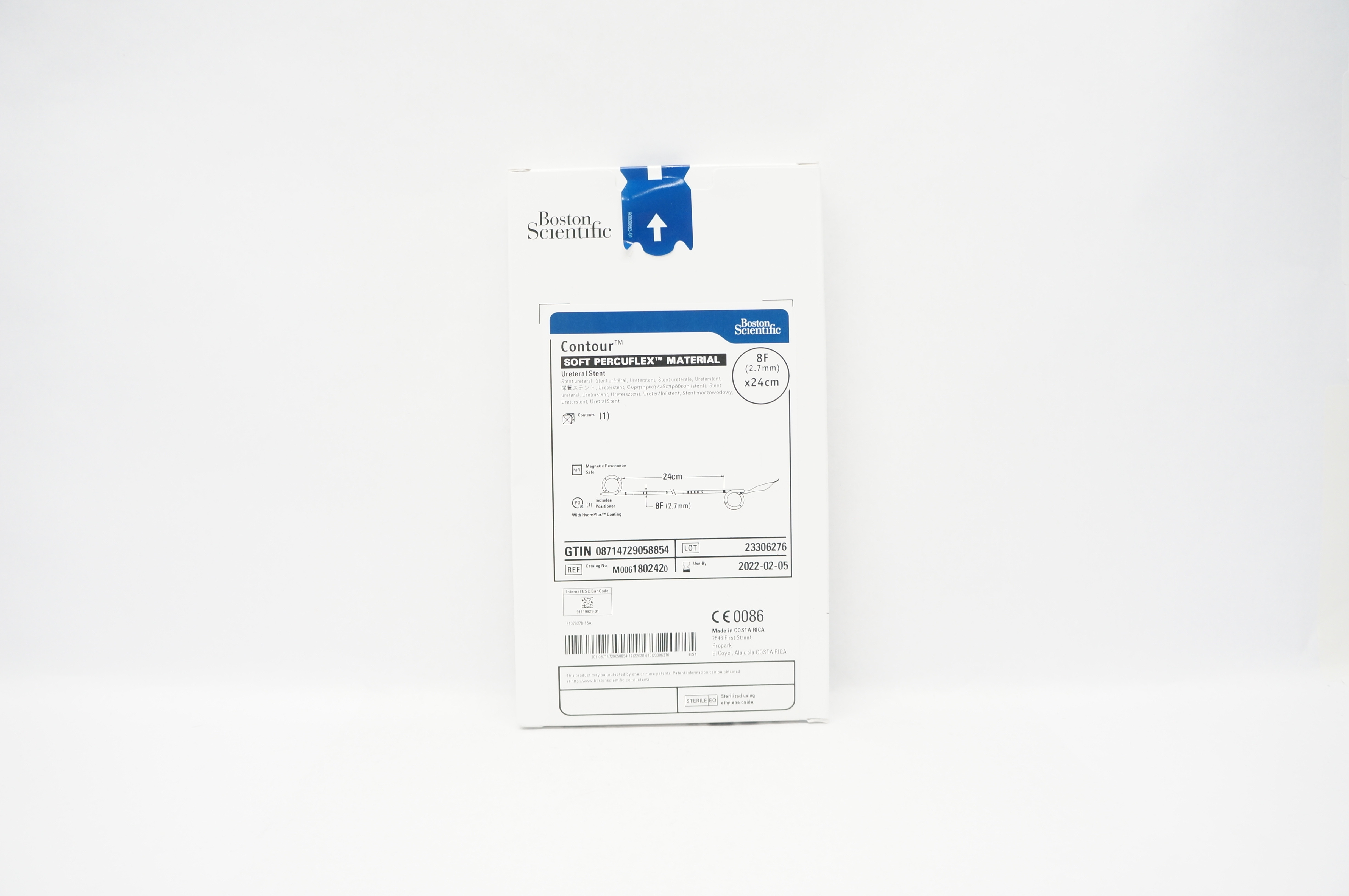 Boston Scientific 180242 Contour Soft Percuflex Ureteral Stnt. 8F x 24cm (x)