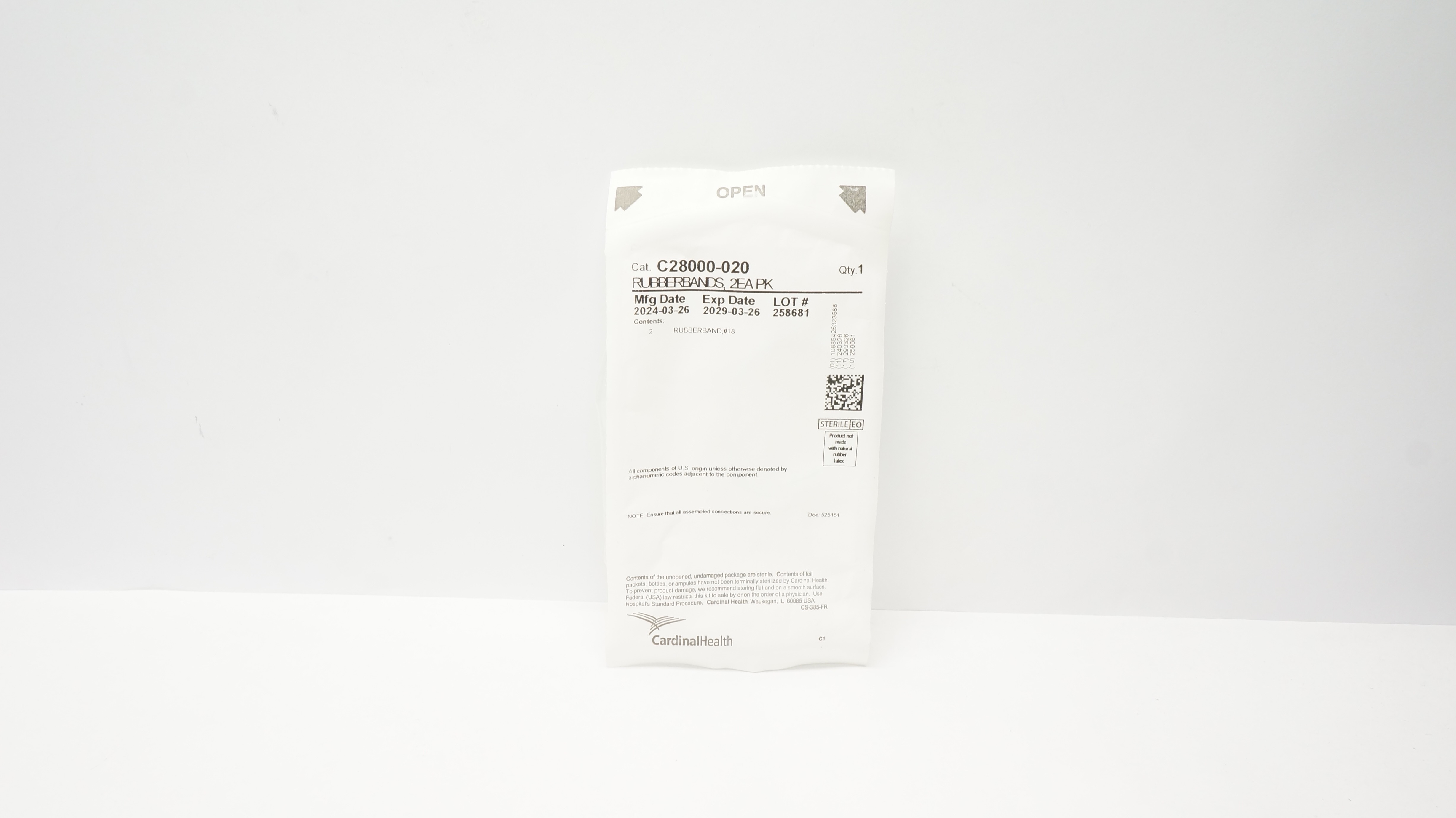 Cardinal Health C28000-020 Rubber Band #18 - Pack of 2