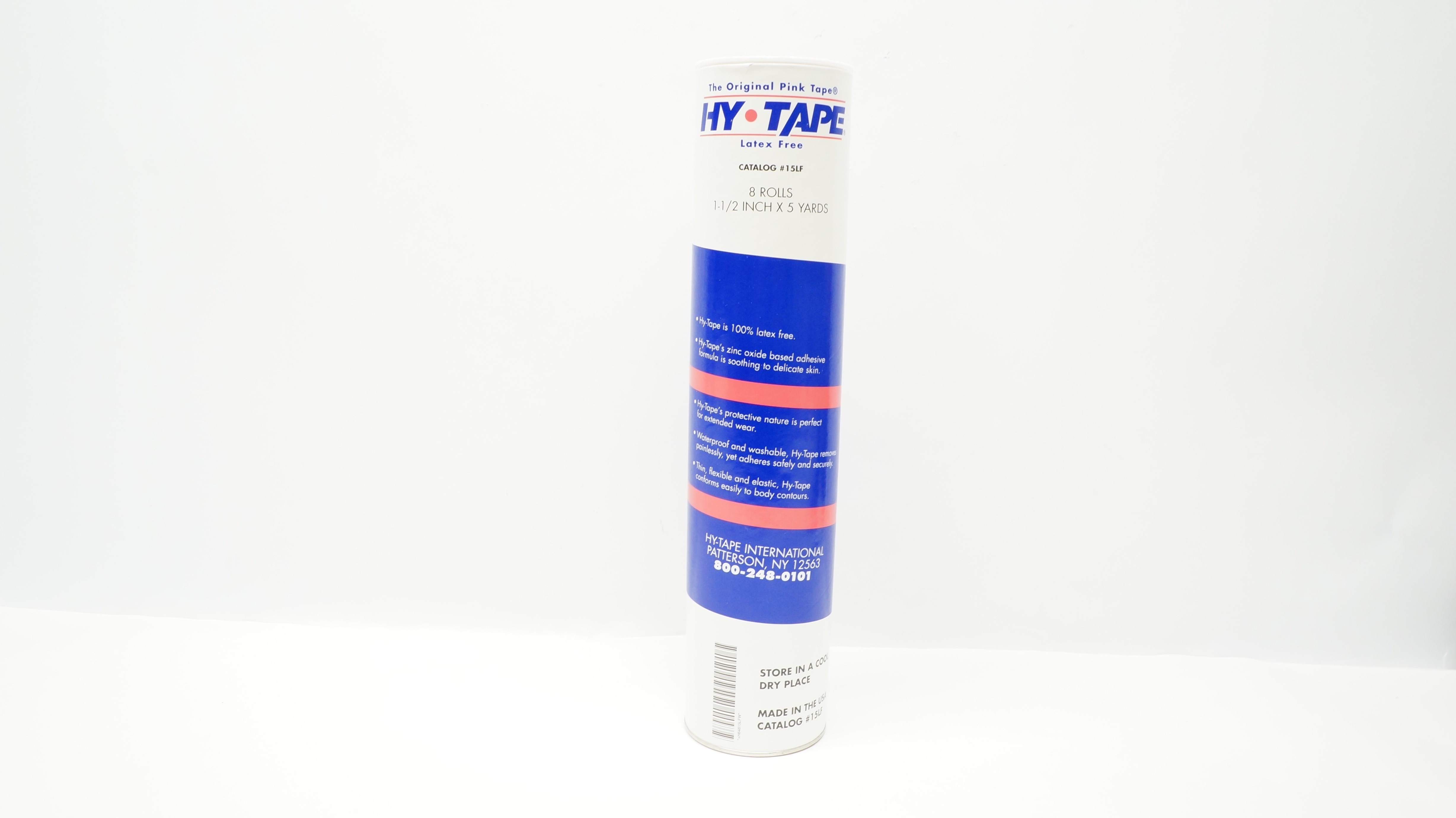 Hy Tape 15LF Adhesive Tape 1-1/2inch x 5 yards (x) - Pack of 8 Rolls