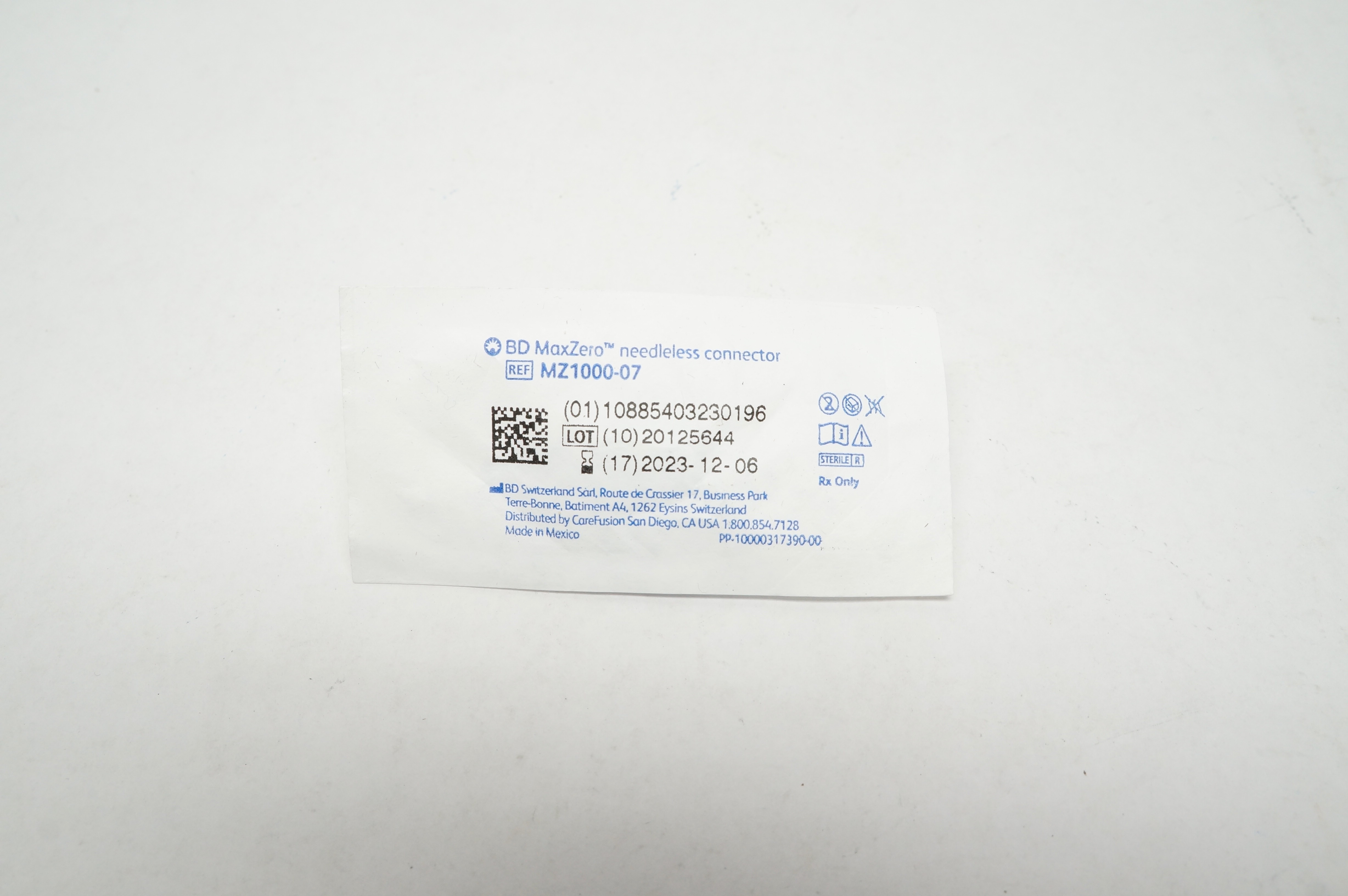 BD MZ1000-07 MaxZero Needleless Connector (x)
