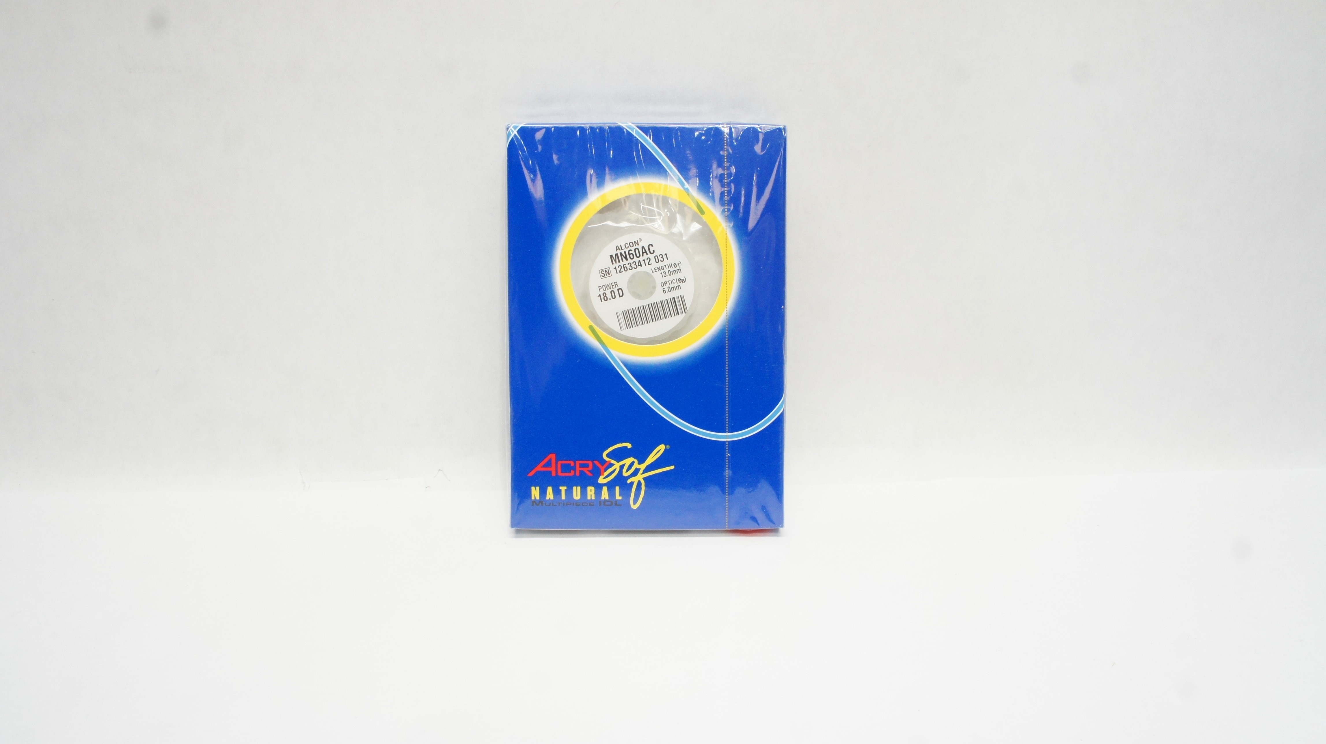 Alcon MN60AC AcrySof Natural Intaocular Lens 18.0 D, Length 13mm Optic 6.0mm (x)