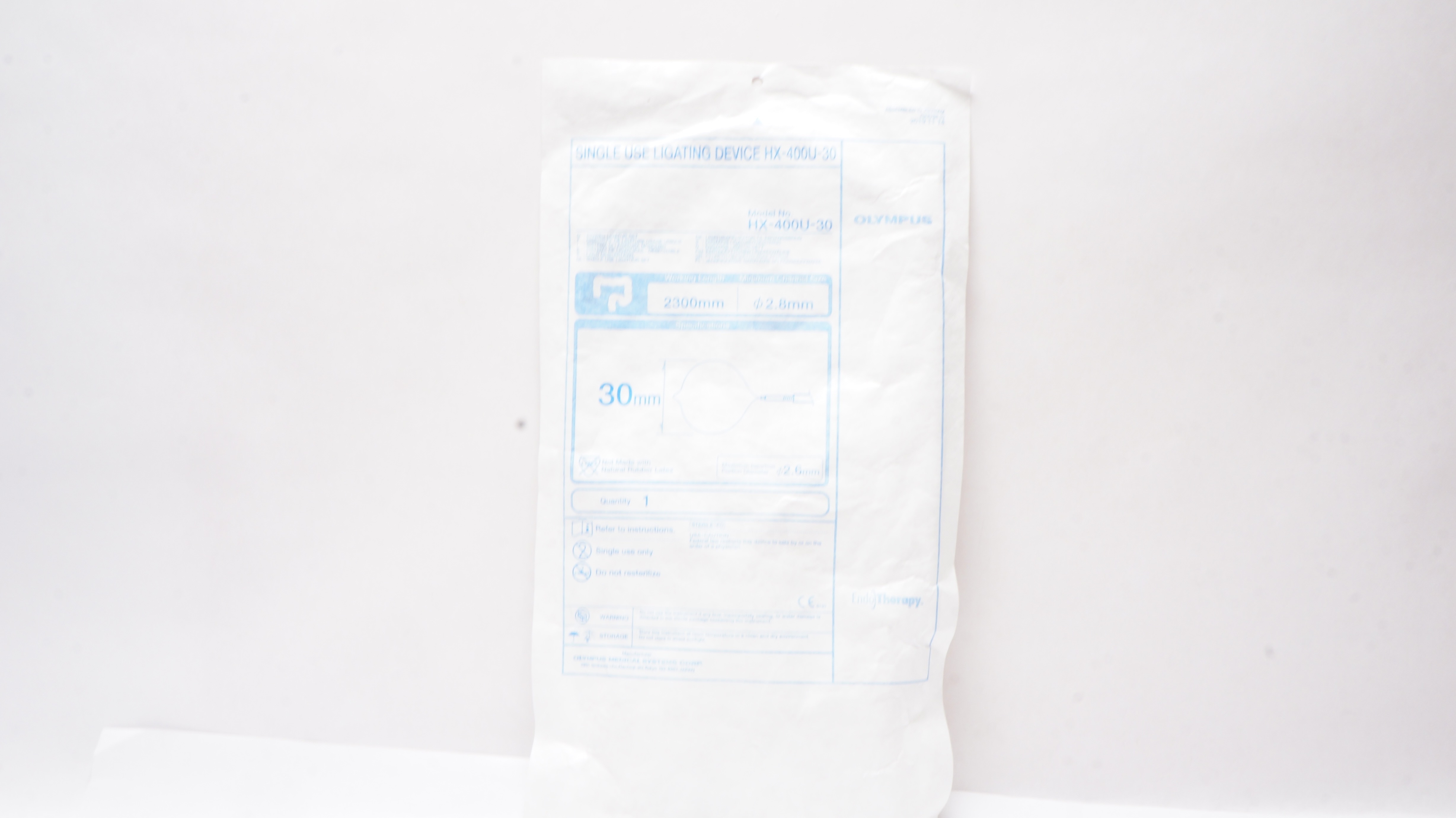 Olympus HX-400U-30 Single Use Ligating Device 2300mm x 2.8m (x)