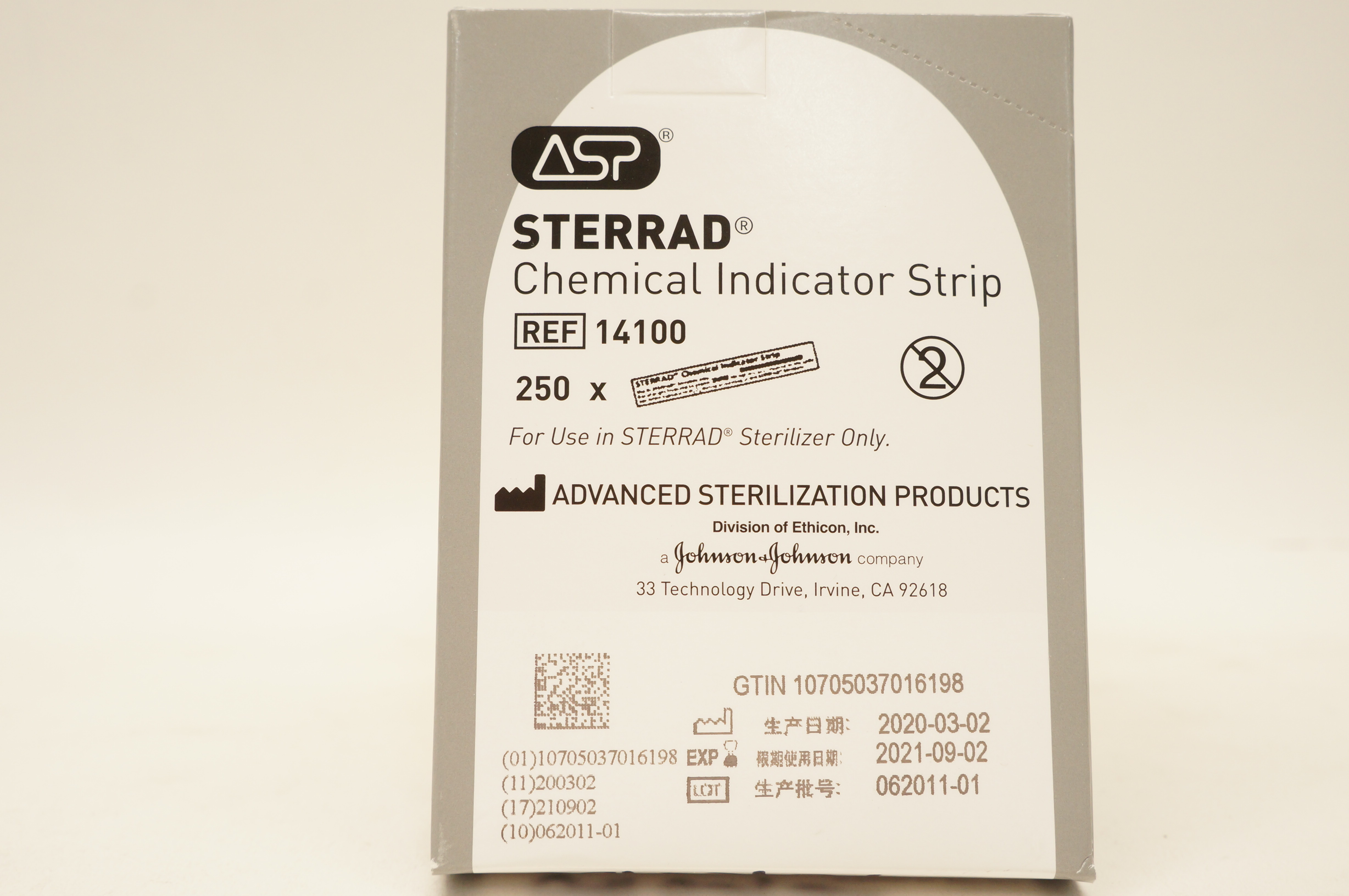 ASP 14100 Sterrad Chemical Indicator Strip - Box of 250 (x)