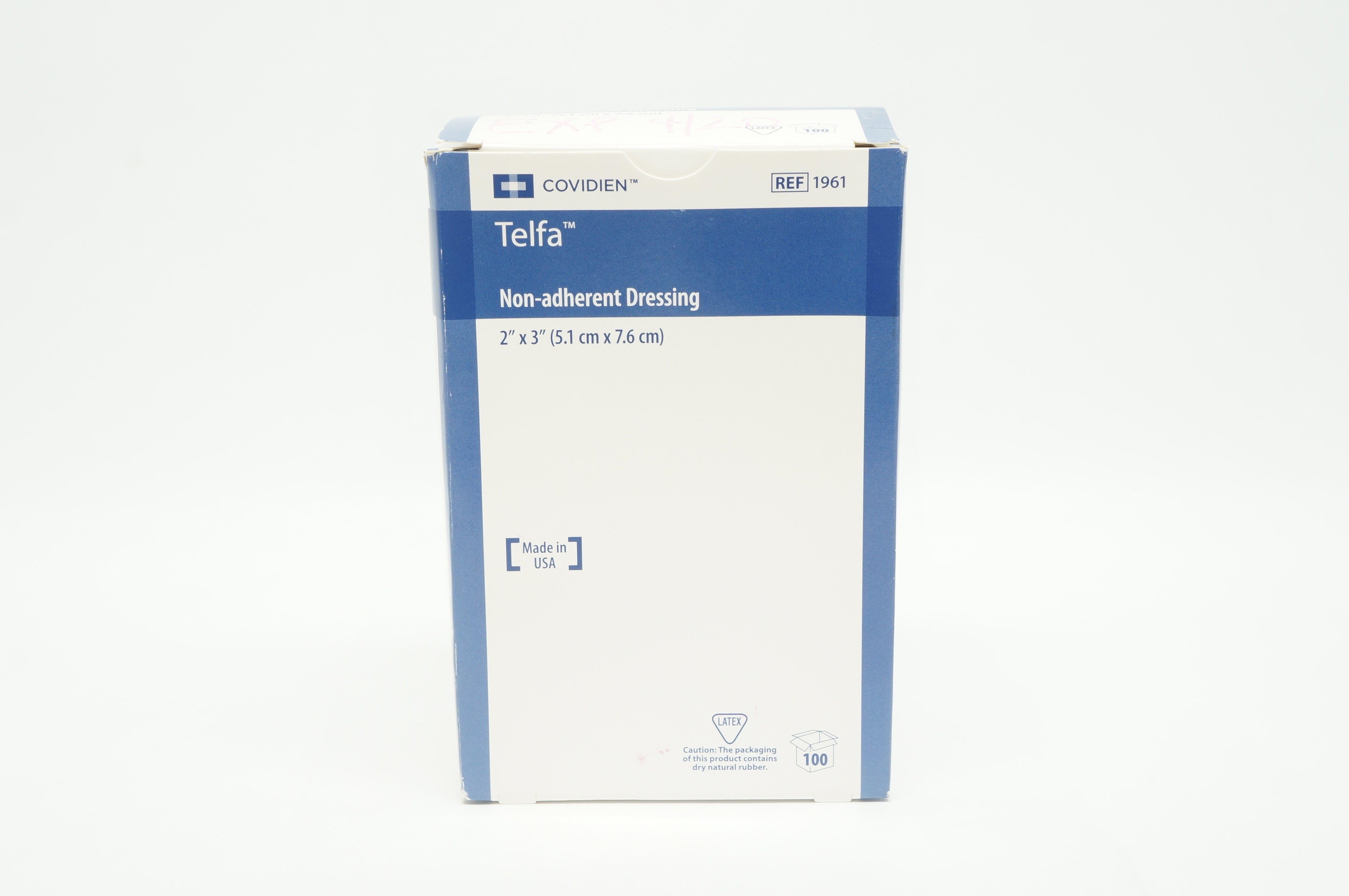 Covidien 1961 Telfa Non-Adherent Dressing 2 inch x 3 inch (x) - Box of 94