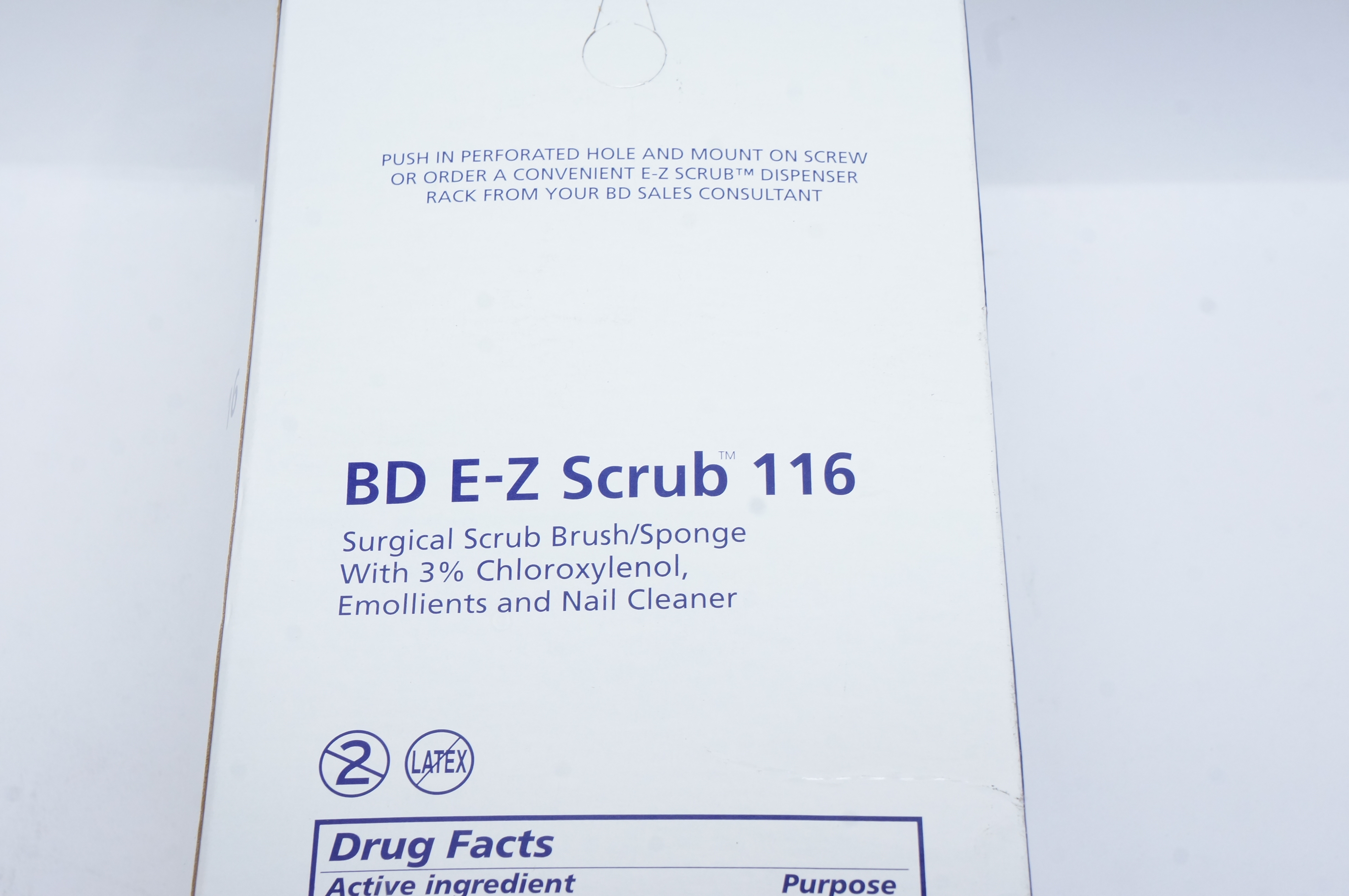 BD 371163 E-Z Scrub 116 Surgical Scrub Brush/Sponge 3% PCMX