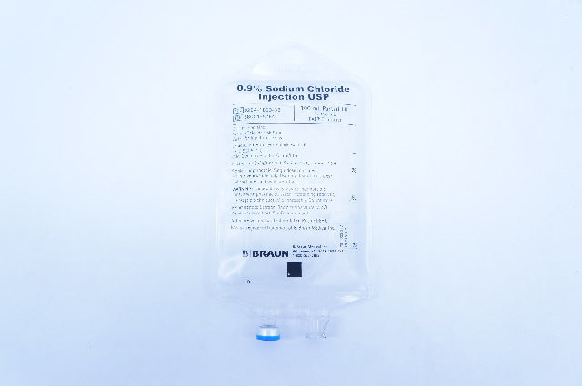 Braun S8004-5264 0.9% Sodium Chloride Injection USP 100mL Partial Fill in 150mL