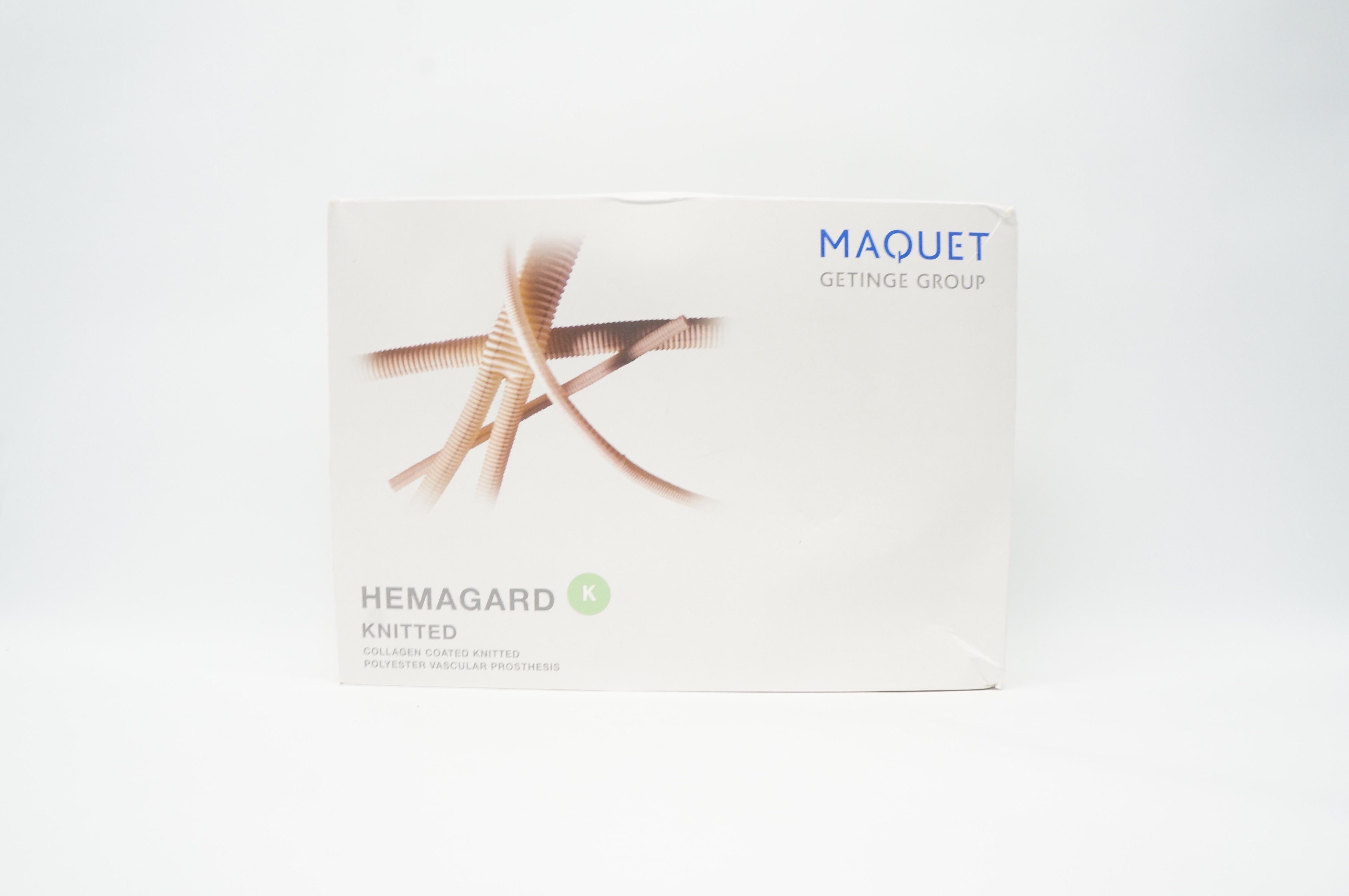 Maquet HGK0022-40 Hemagard Knitted Collagen Coated Straight 22mm x 40cm (x)