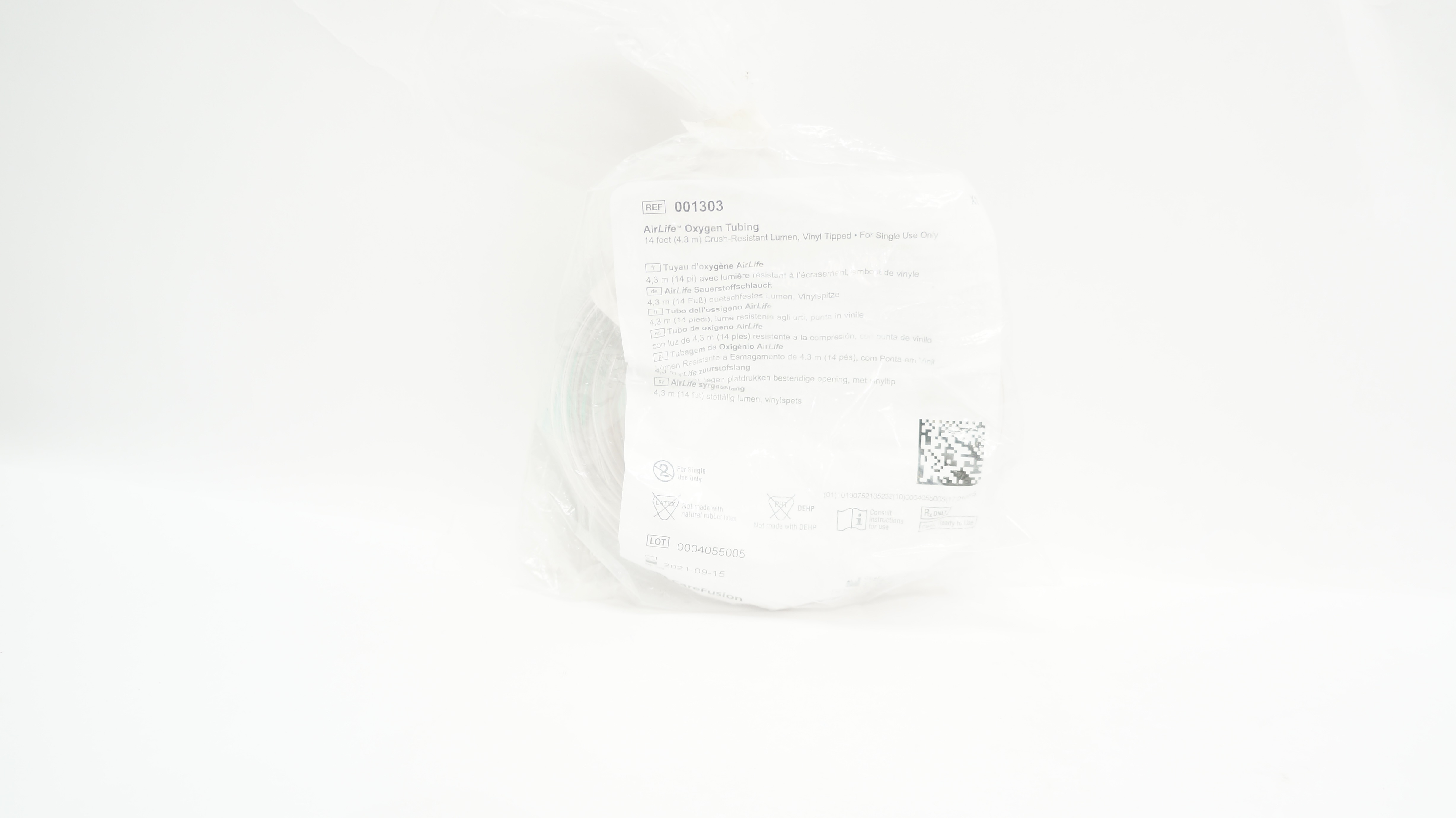 CareFusion 001303 AirLife Oxygen Tubing 14F (x)