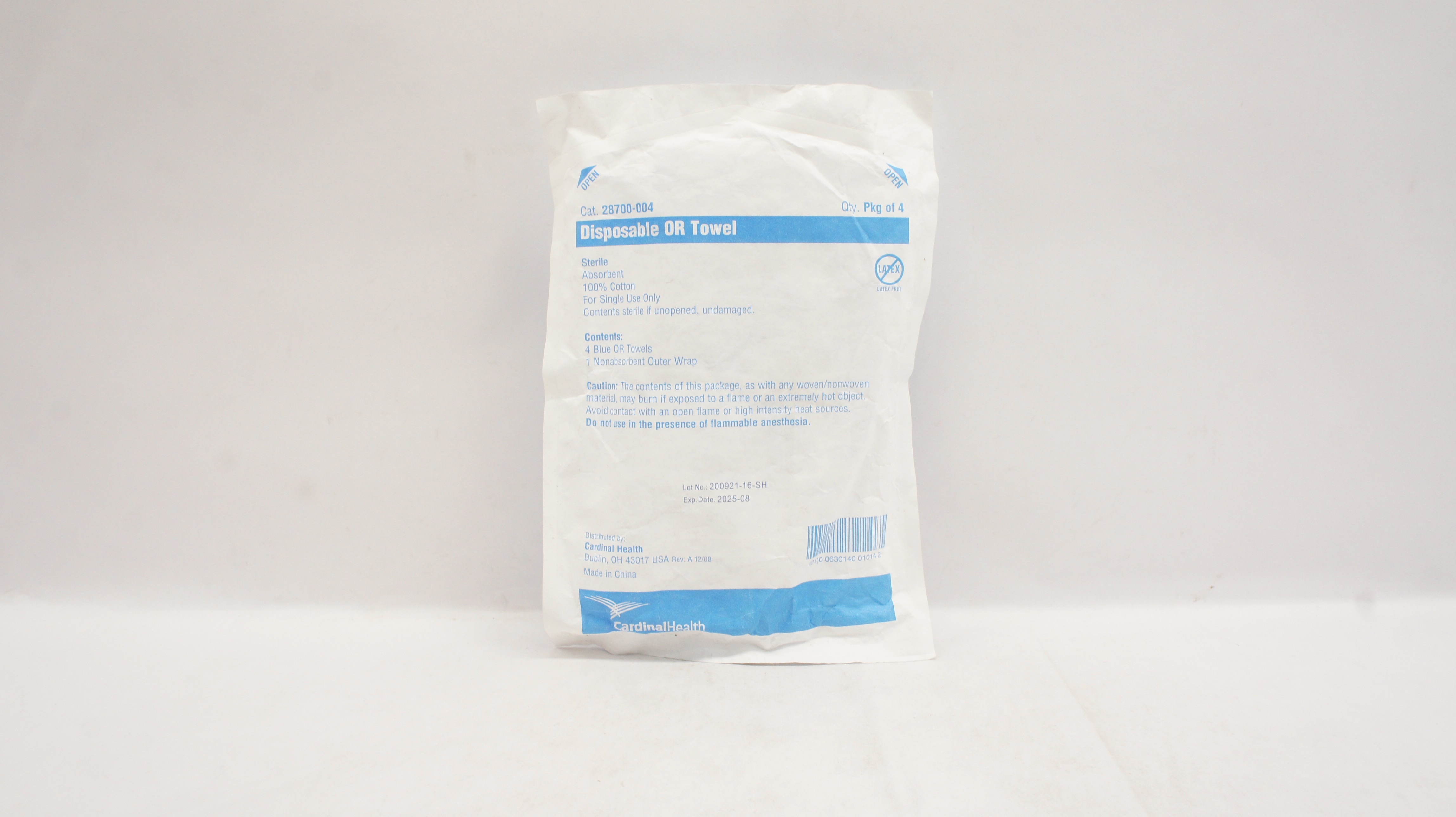 Cardinal Health 28700-004 Disposable OR Towel Sterile Absorbent  - Pack of 4