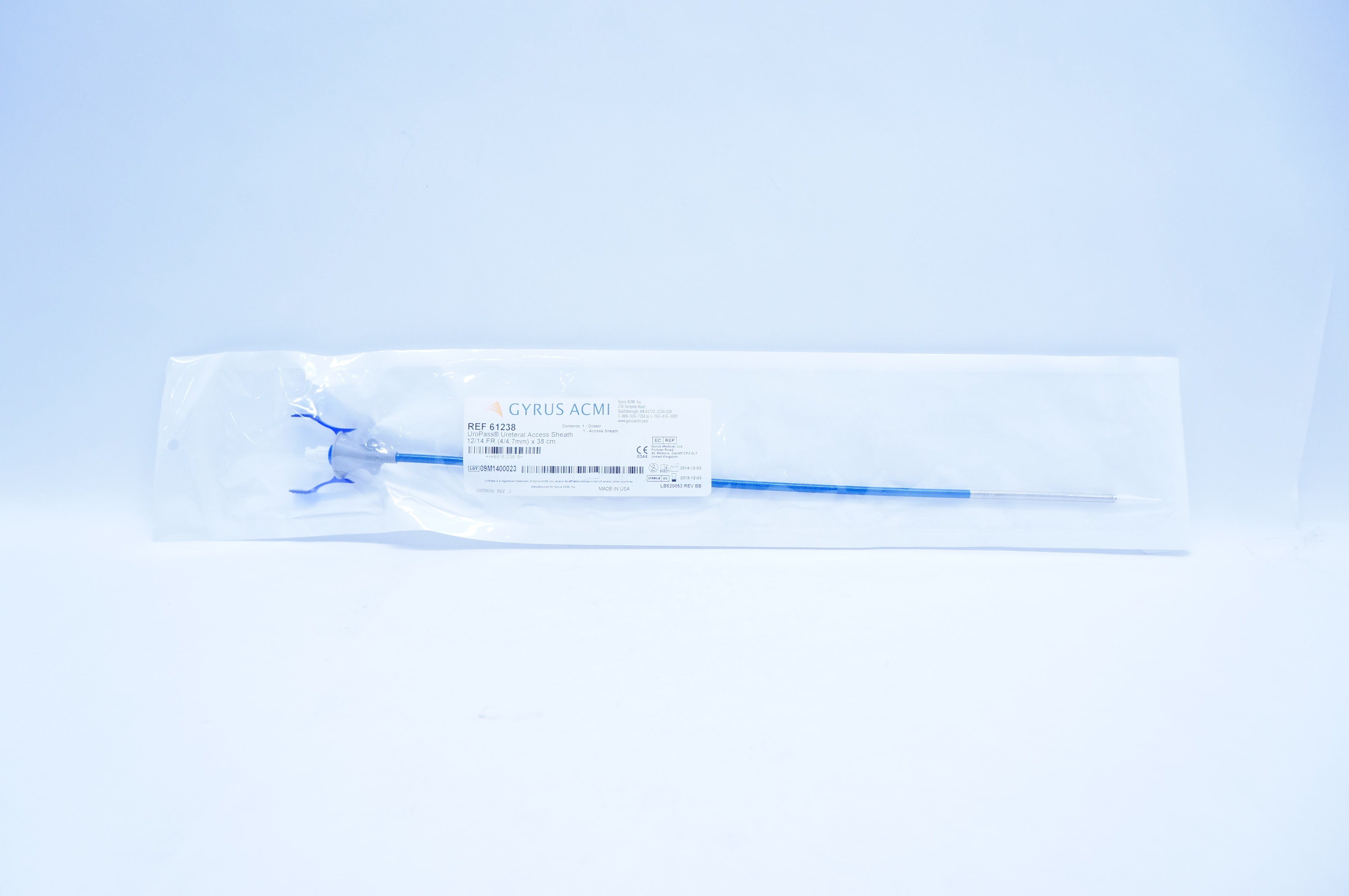 Gyrus ACMI 61238 UroPass Ureteral Access Sheath 12/14 FR. x 38cm (x)